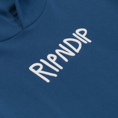 RIPNDIP Rubber Logo Hoodie (Pacific Blue)