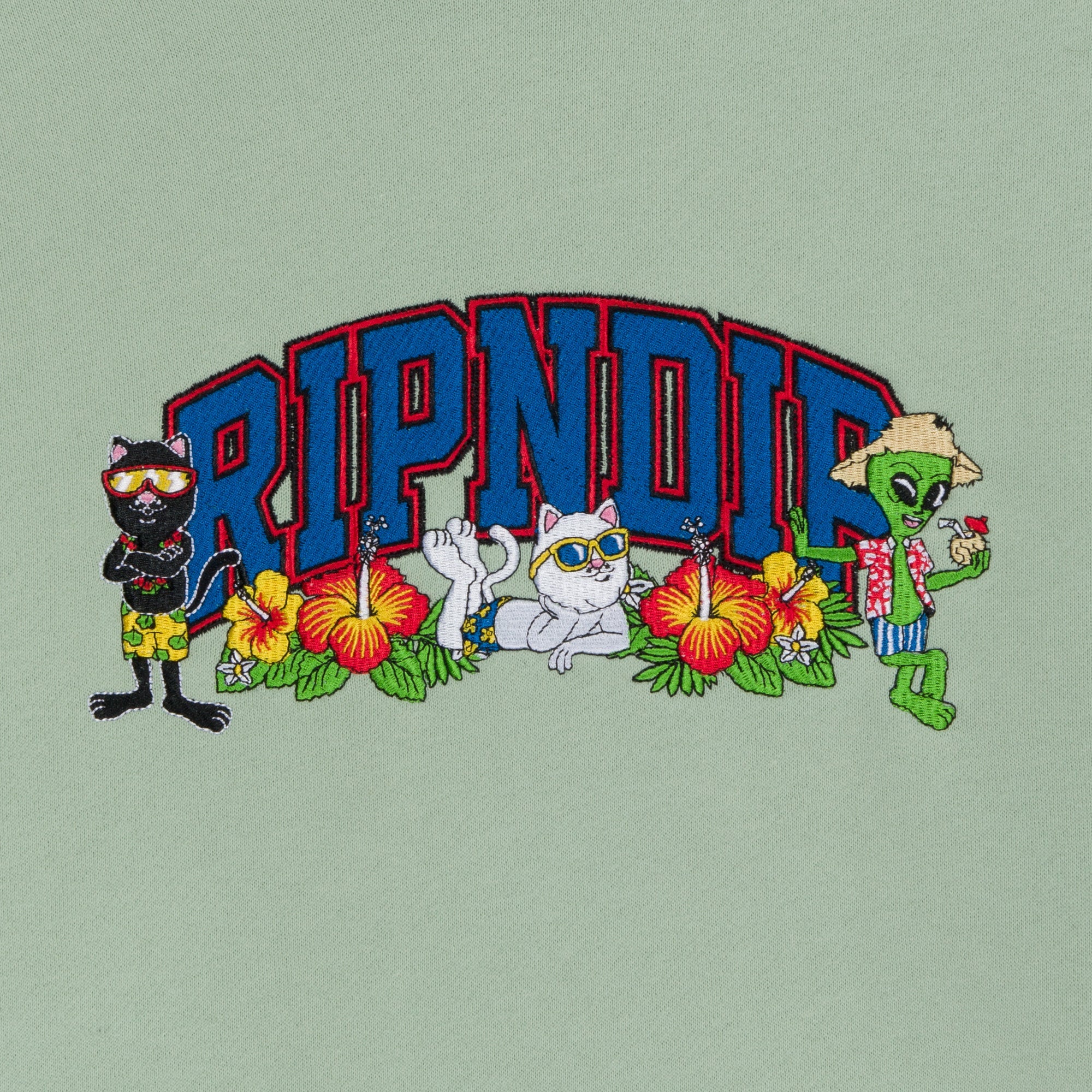 RIPNDIP Summer Friends Hoodie (Sage)