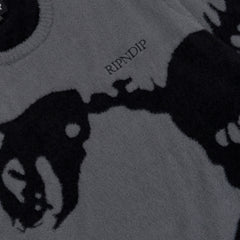 RIPNDIP Fossil Mohair Knit Sweater (Charcoal)