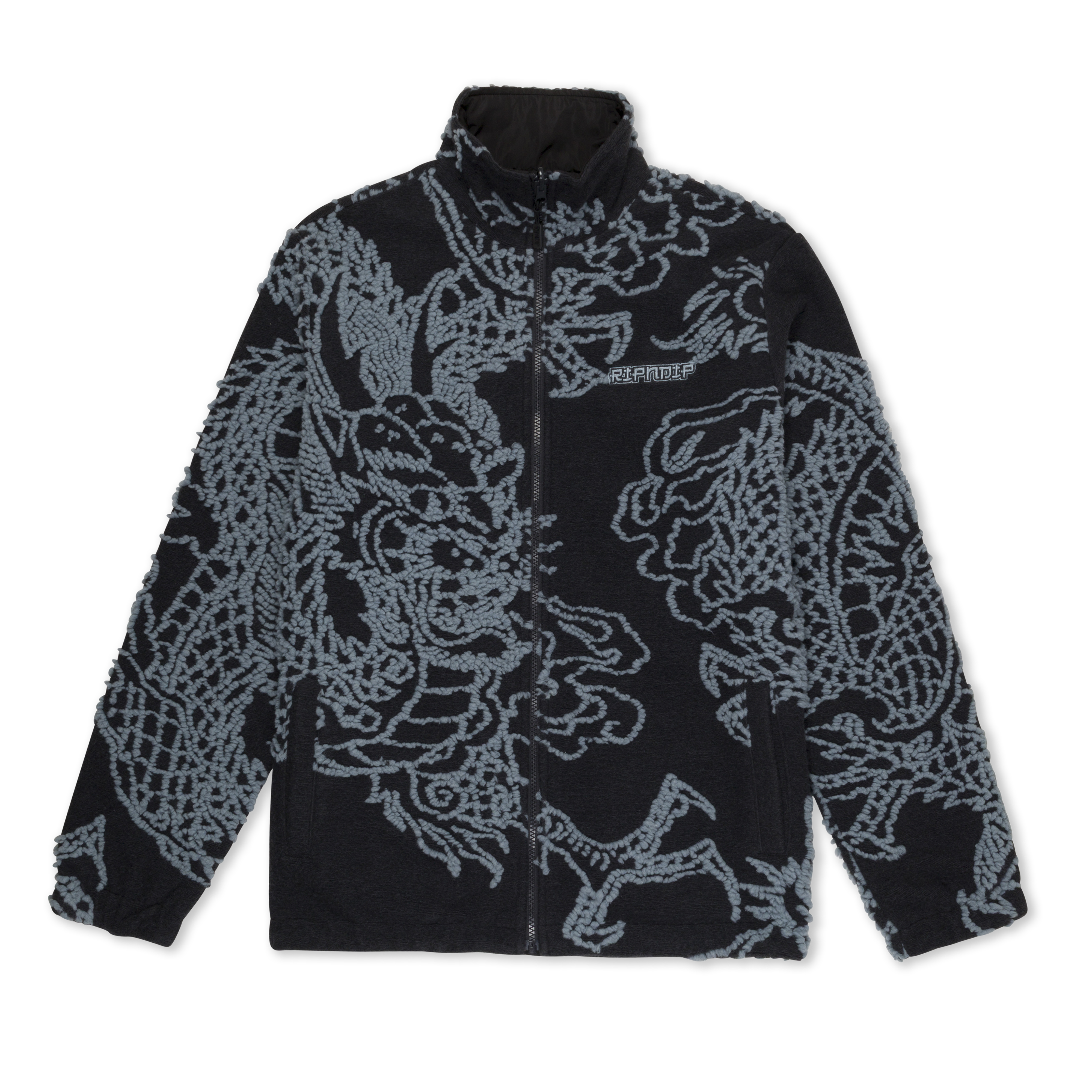 RIPNDIP Haku Reversible Jacket (Black / Charcoal)