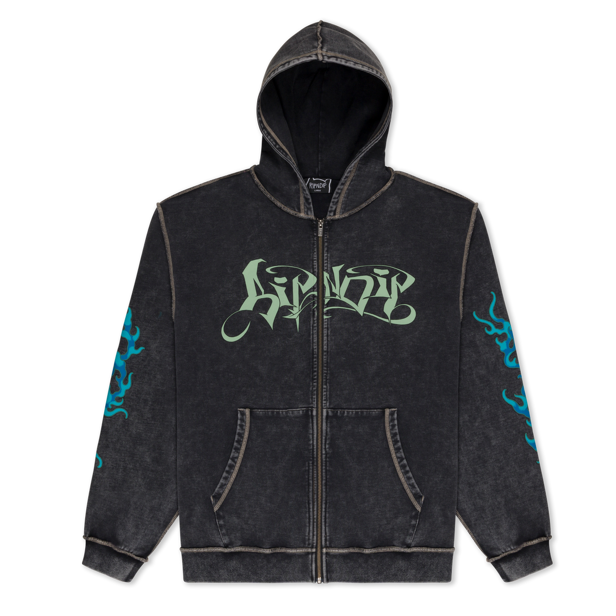 RIPNDIP Squabble Up Hoodie (Black Vintage Wash)