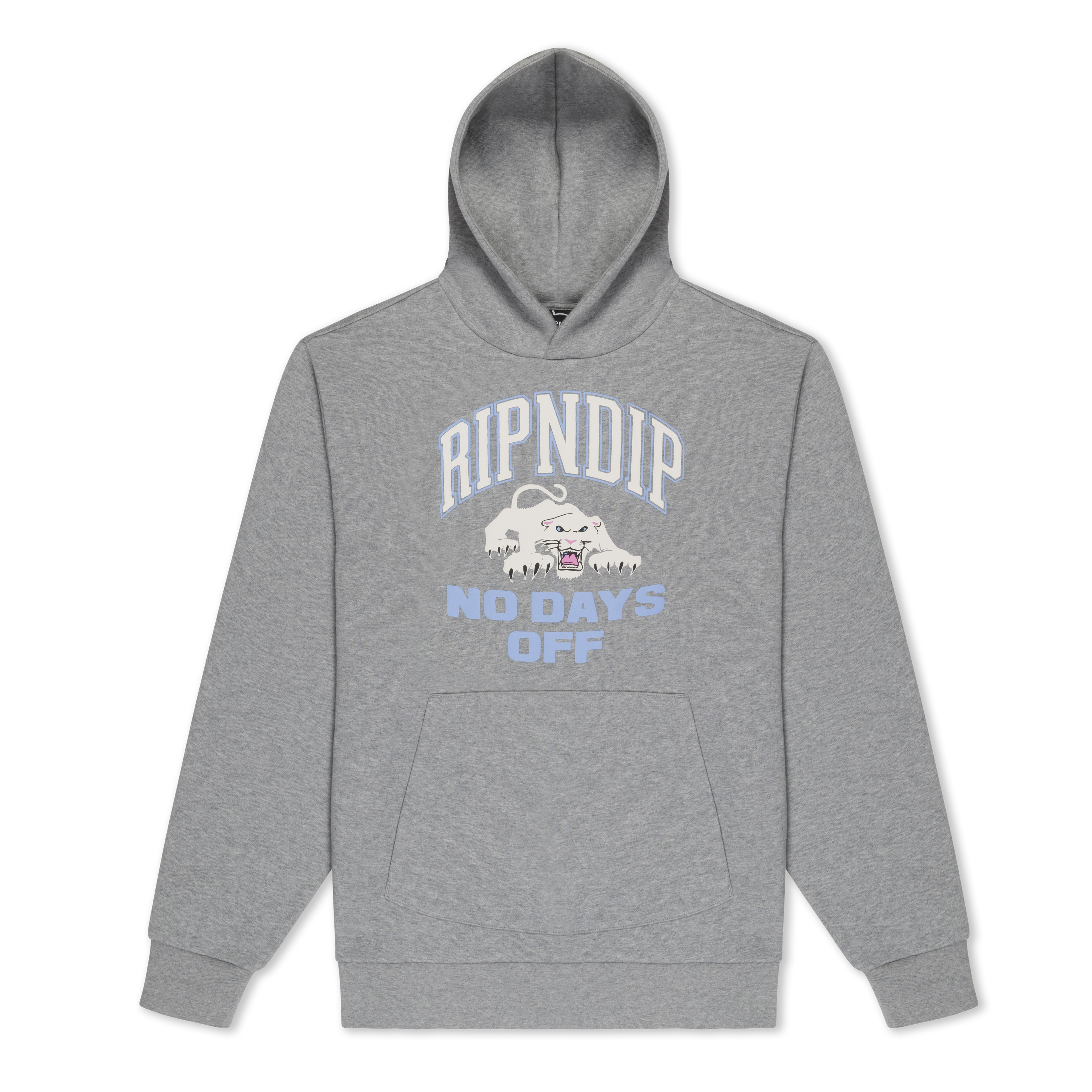 RIPNDIP White Panther Hoodie (Heather Grey)