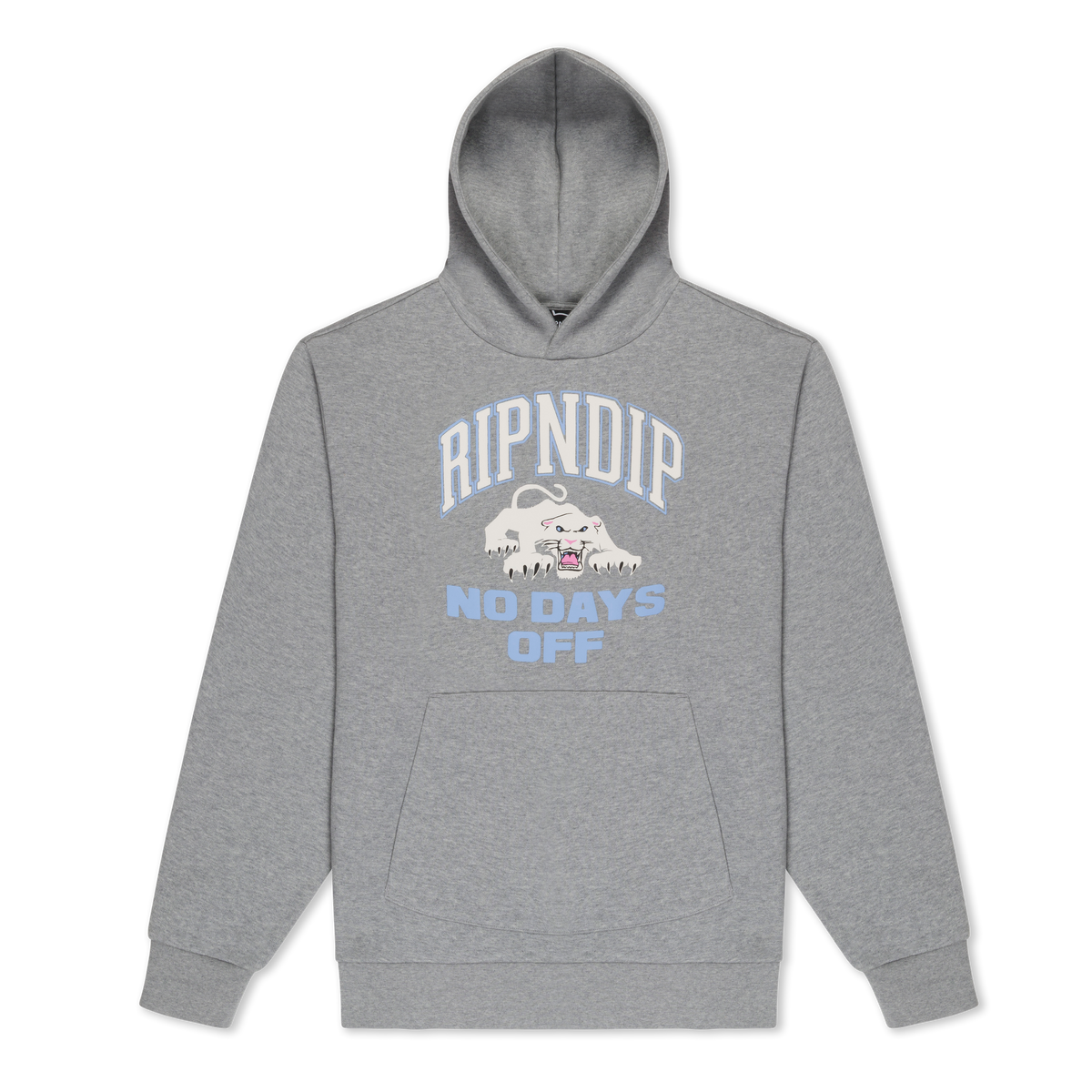 RIPNDIP White Panther Hoodie (Heather Grey)