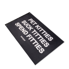 RIPNDIP Pet Kitties Flag (Black)