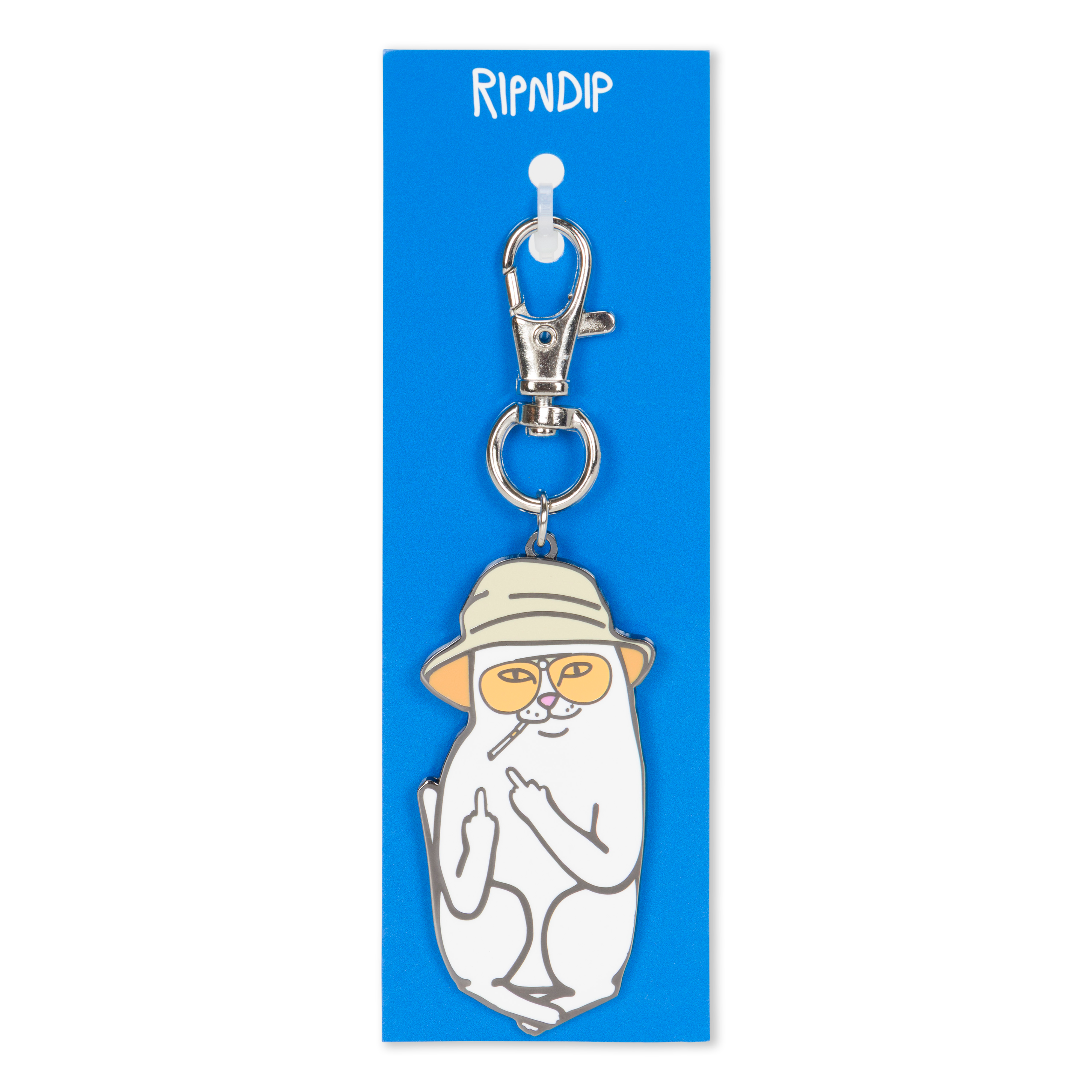 RIPNDIP Nermal S Thompson Keychain (Silver)