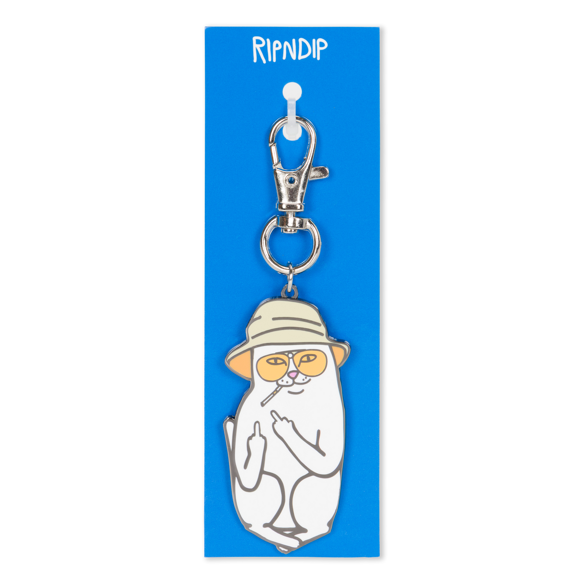 RIPNDIP Nermal S Thompson Keychain (Silver)