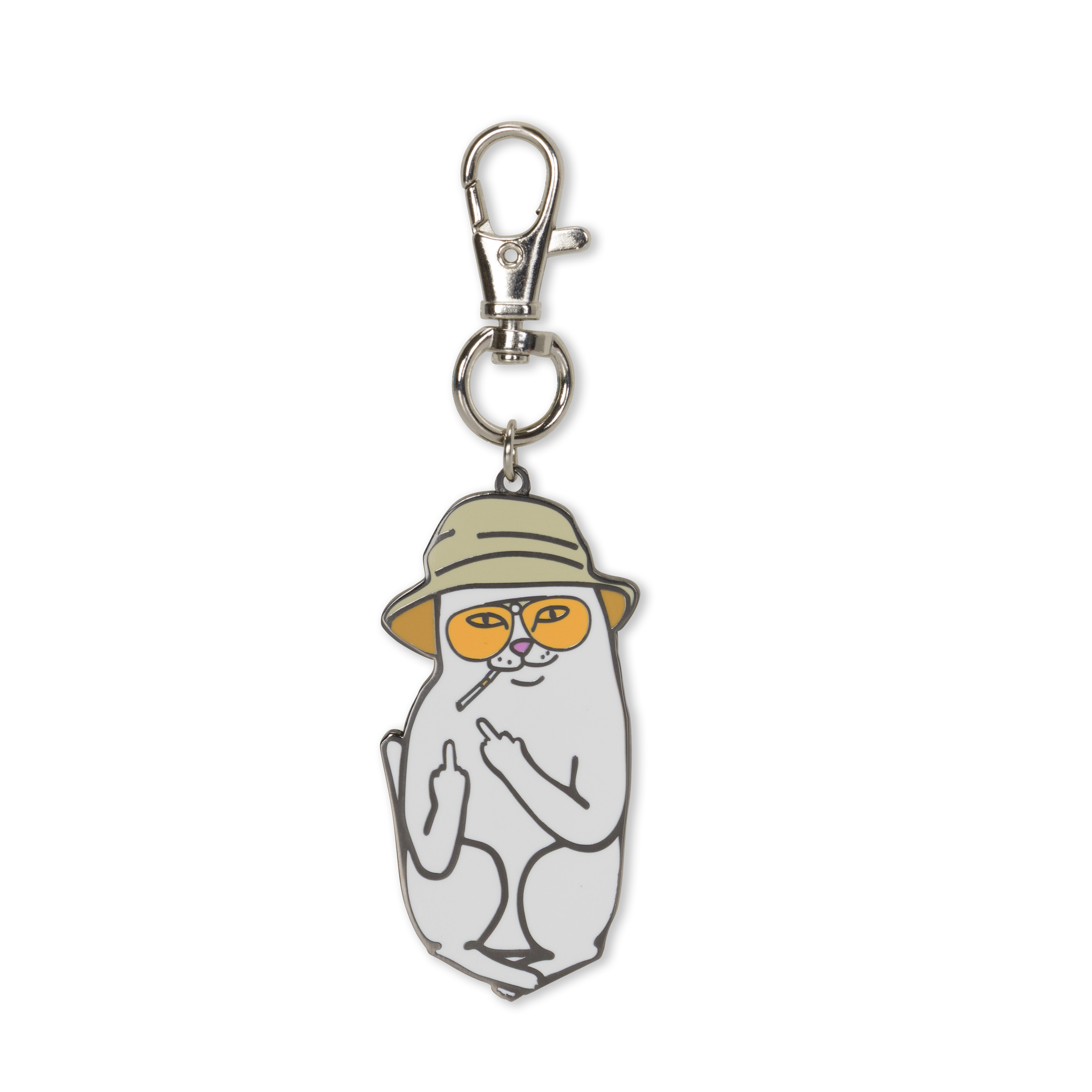 RIPNDIP Nermal S Thompson Keychain (Silver)