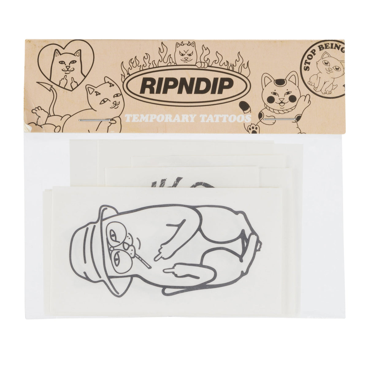 RIPNDIP Field Of Nerms Temp Tattoo Pack (Black)
