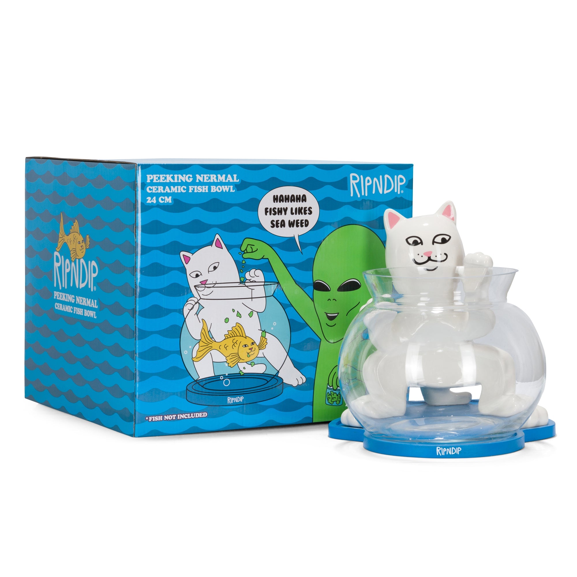 RIPNDIP Peeking Nermal Fish Bowl (White)