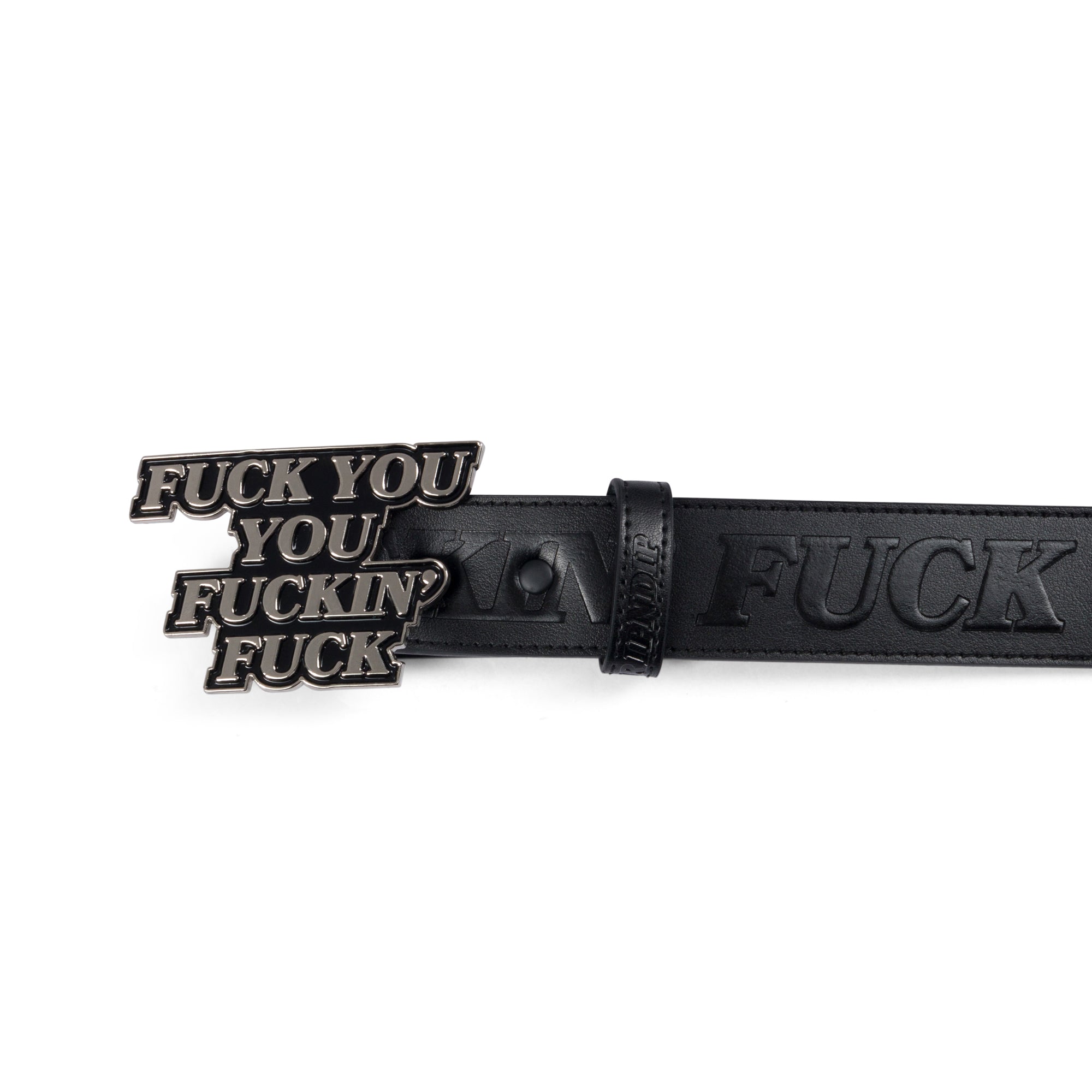 RIPNDIP Fuckin Fuck Leather Belt (Black)