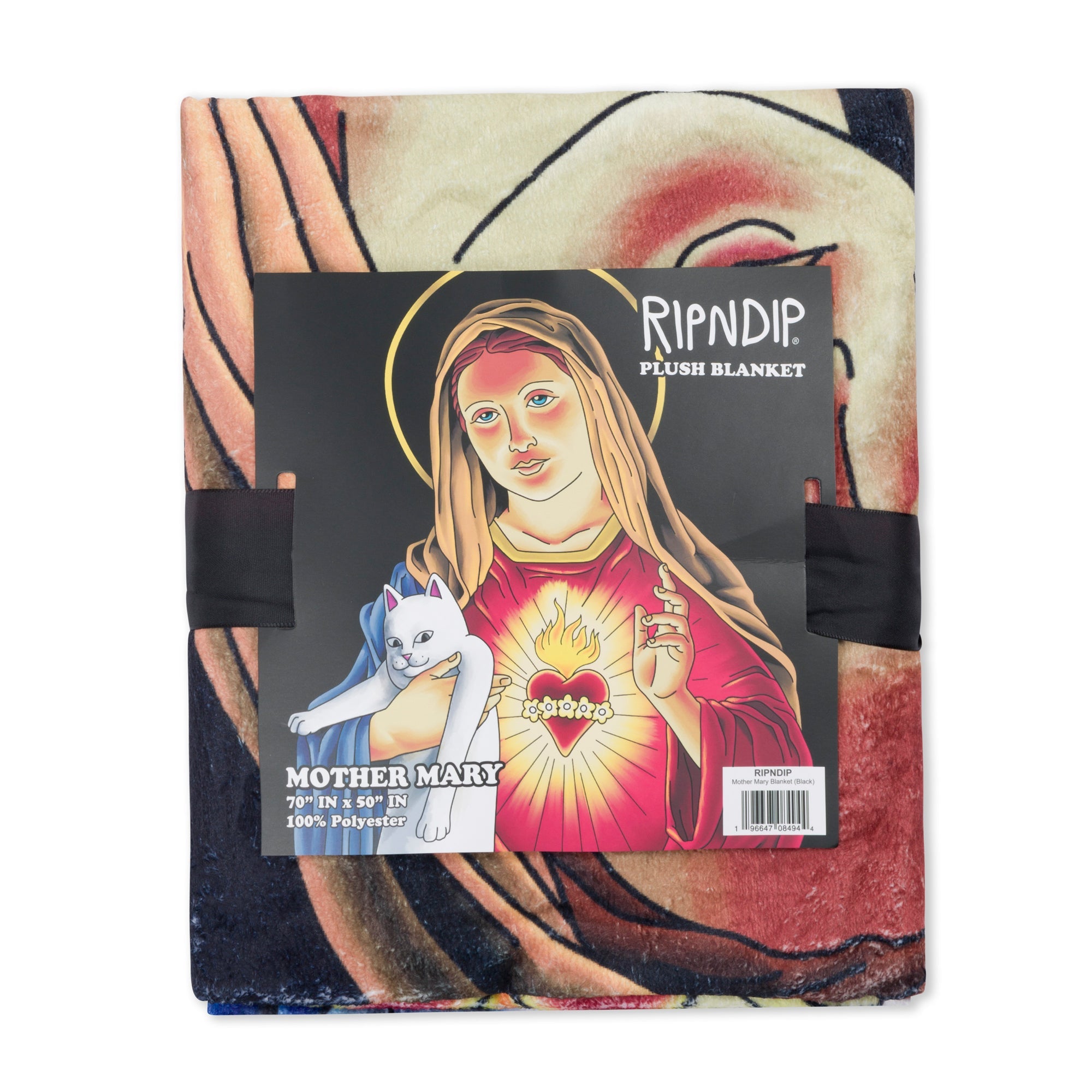 RIPNDIP Mother Mary Blanket (Black)
