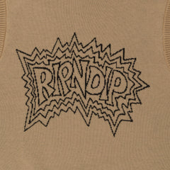 RIPNDIP Shock Knit Sweater Vest (Natural)