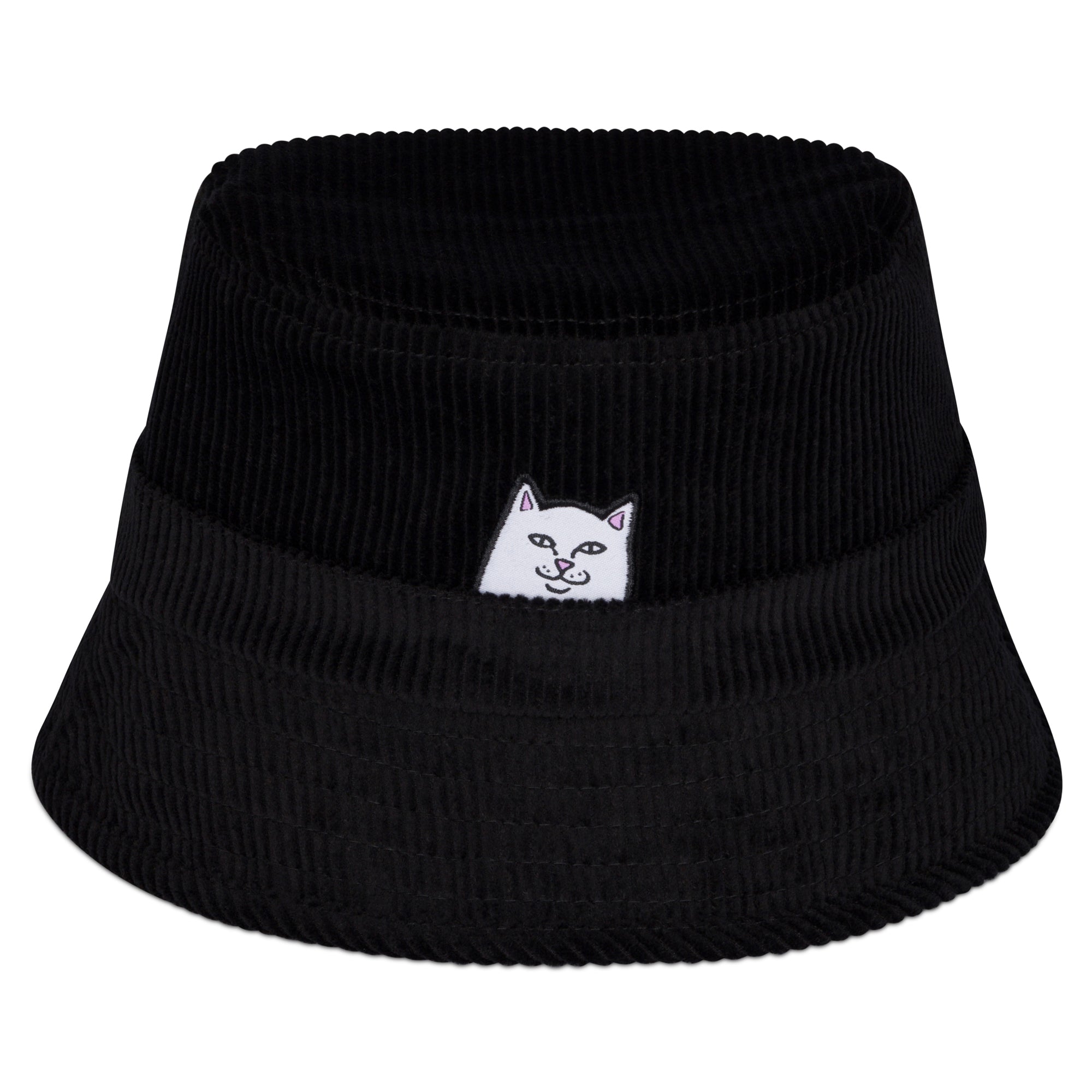 RIPNDIP Lord Nermal Corduroy Bucket Hat (Black)