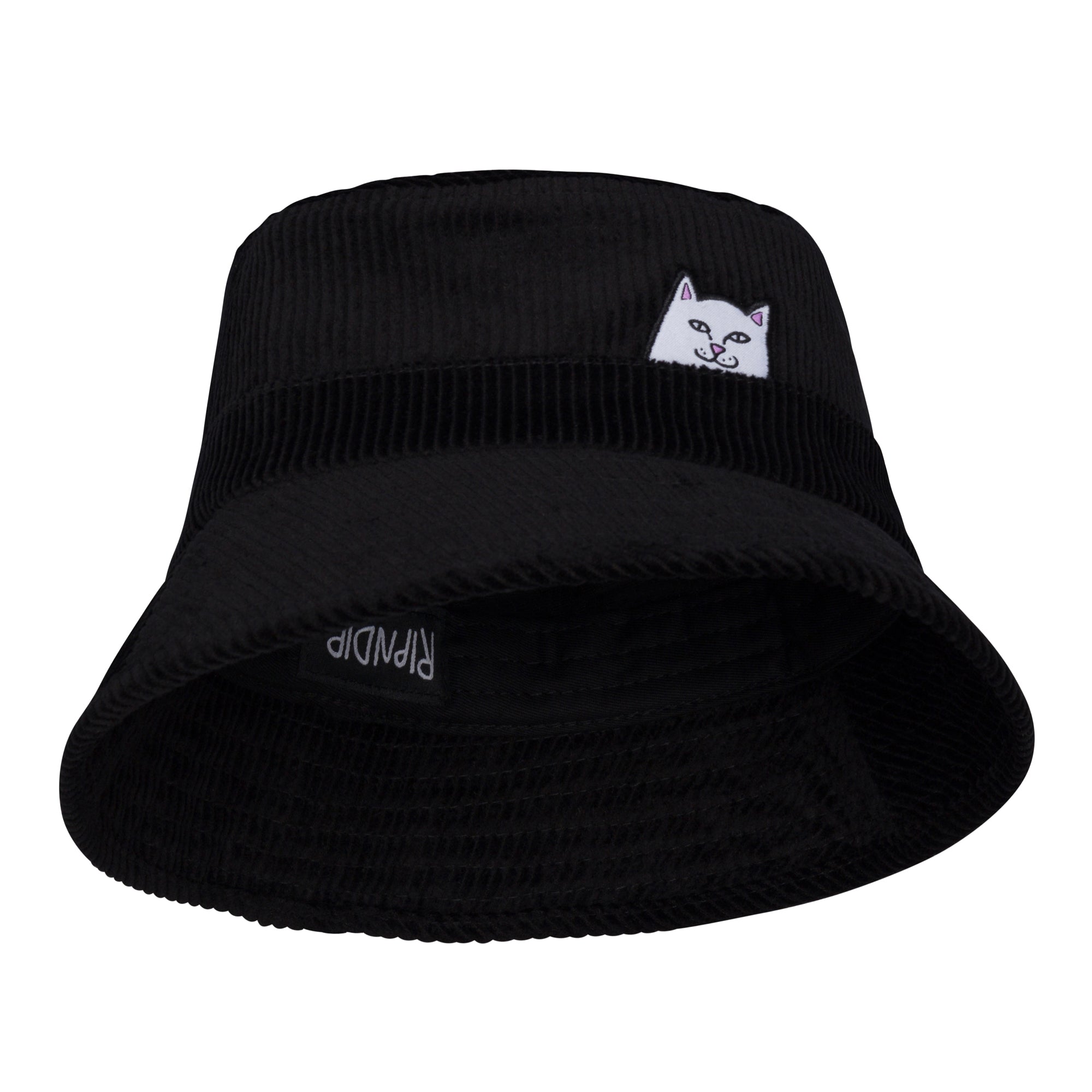 RIPNDIP Lord Nermal Corduroy Bucket Hat (Black)