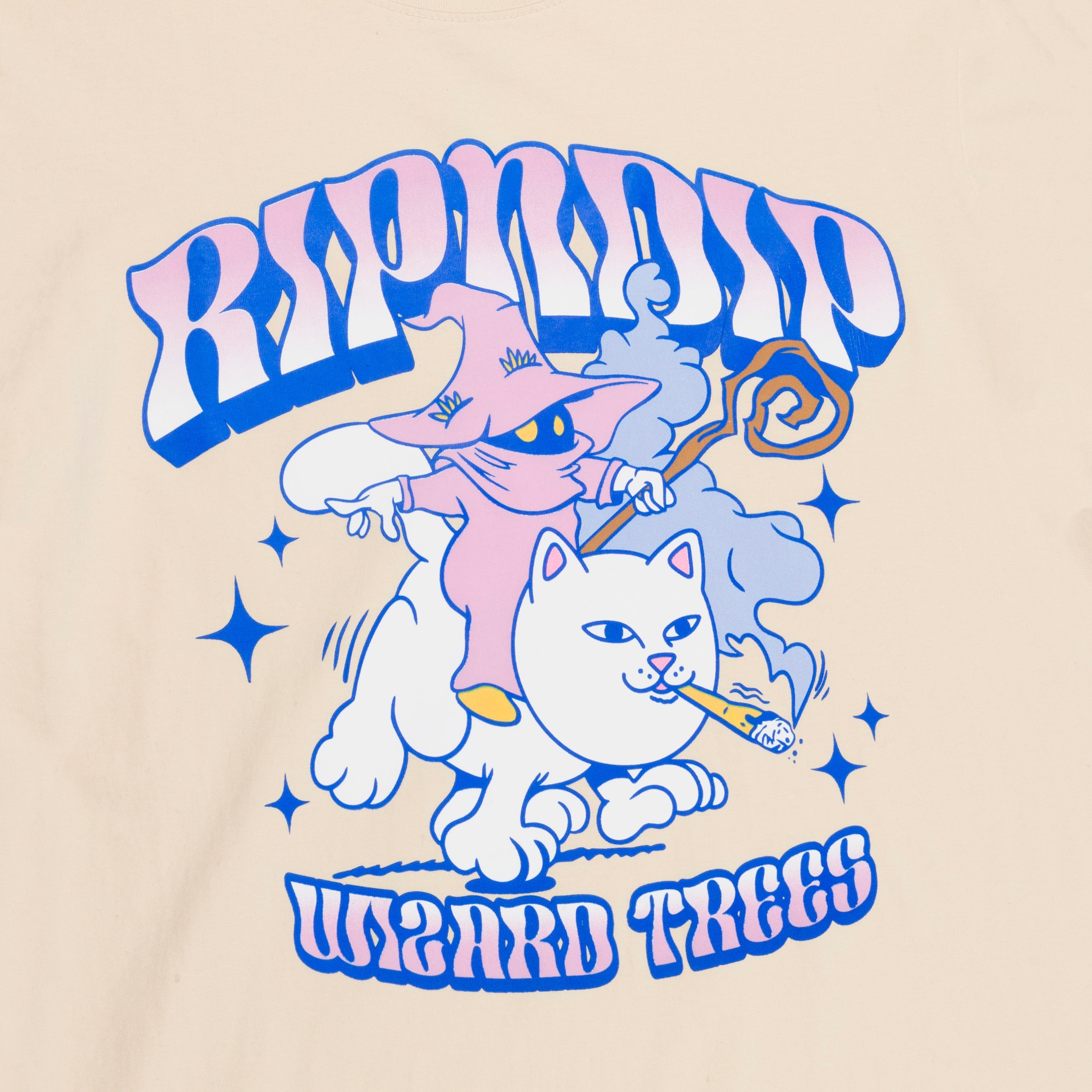 RIPNDIP Ripndip Wizard Trees Riding High Tee (Stone)