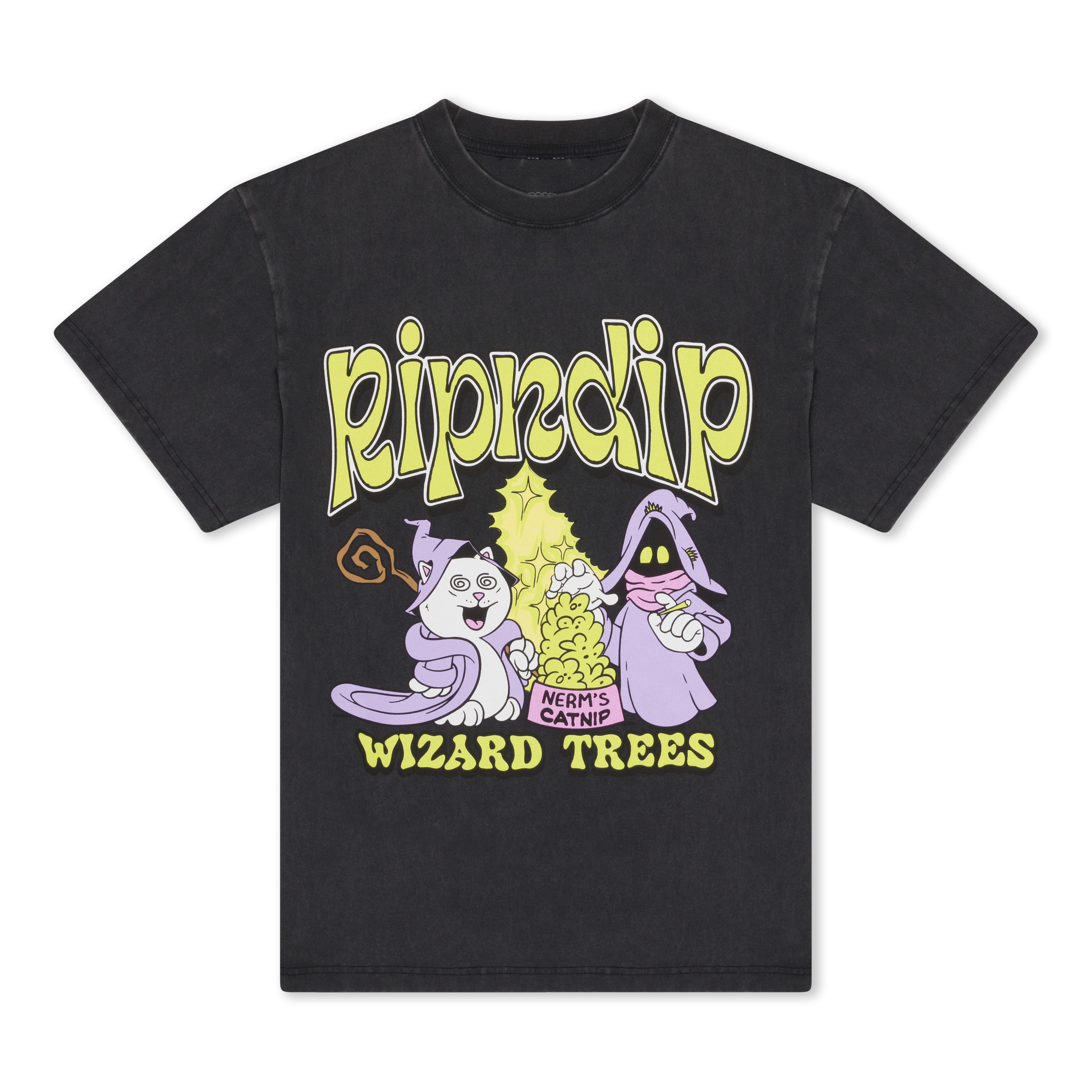 RIPNDIP Ripndip Wizard Trees Catnip Tee (Vintage Black)