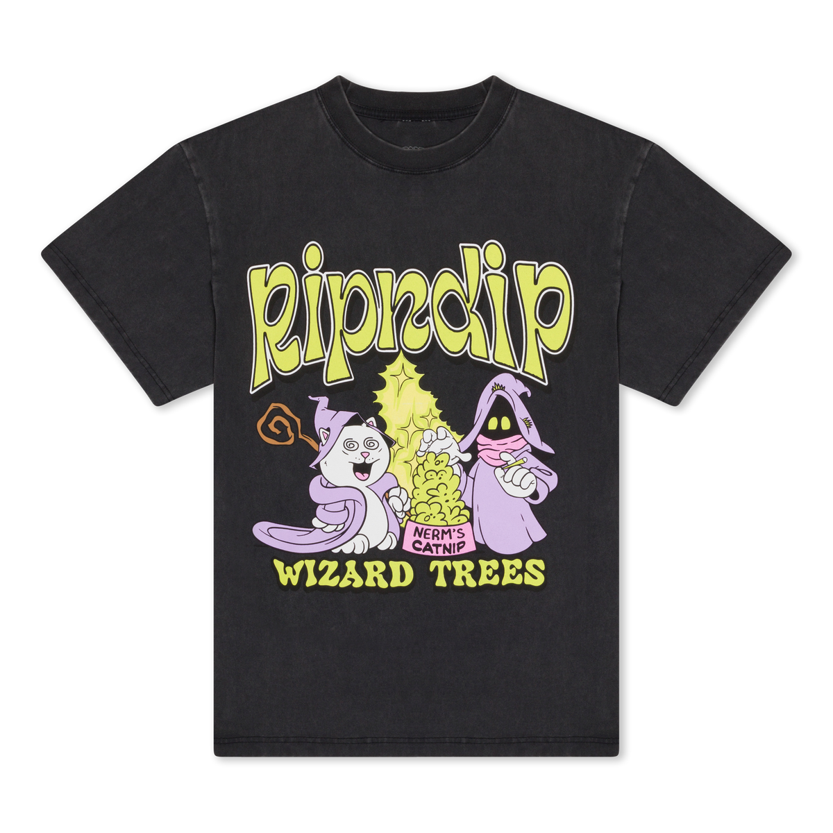 RIPNDIP Ripndip Wizard Trees Catnip Tee (Vintage Black)