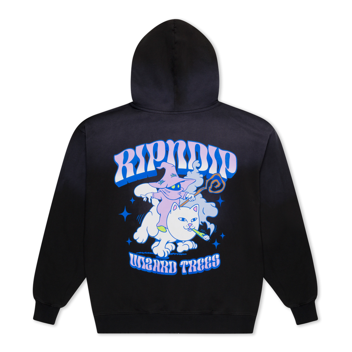 RIPNDIP Ripndip Wizard Trees Riding High Hoodie (Washed Black)