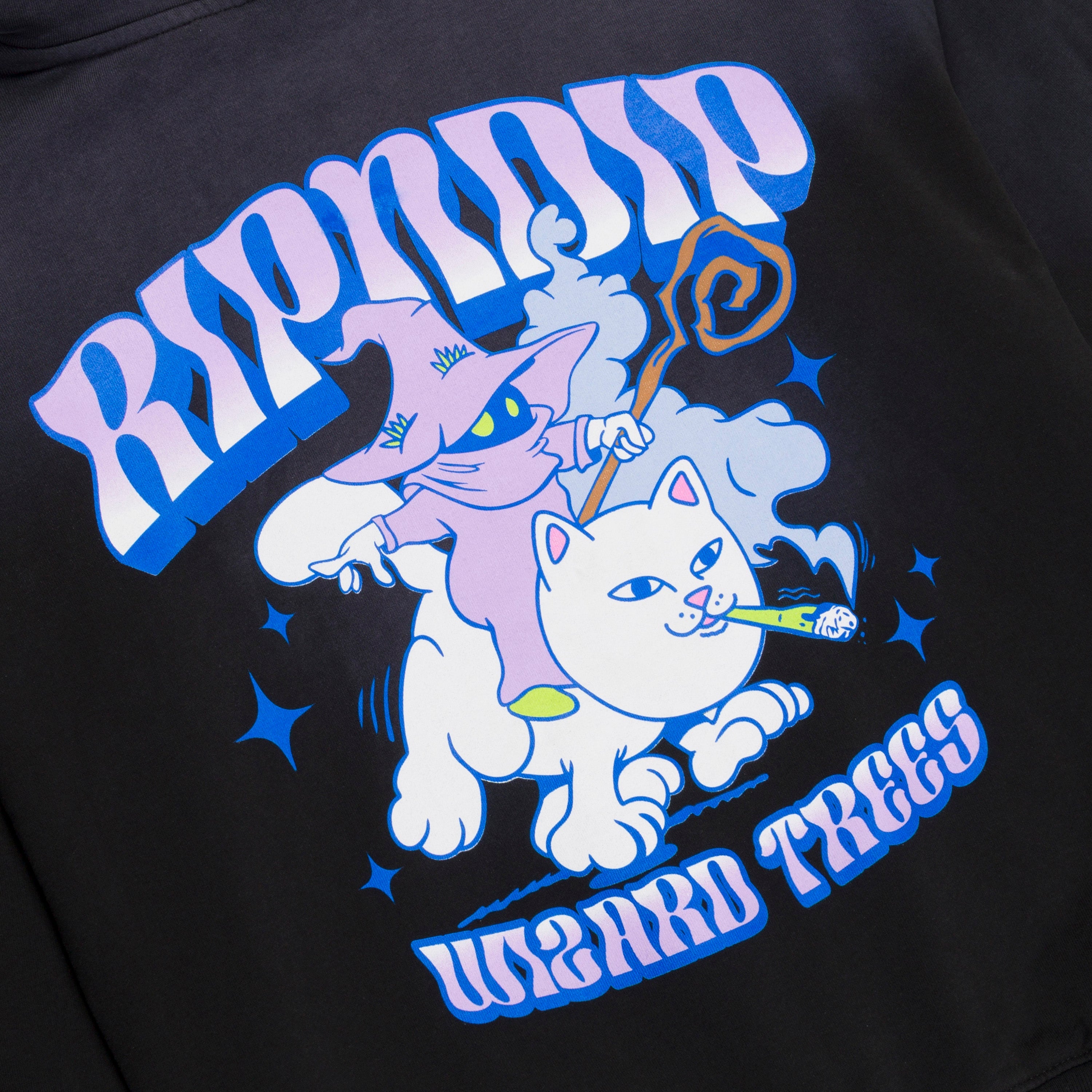 RIPNDIP Ripndip Wizard Trees Riding High Hoodie (Washed Black)