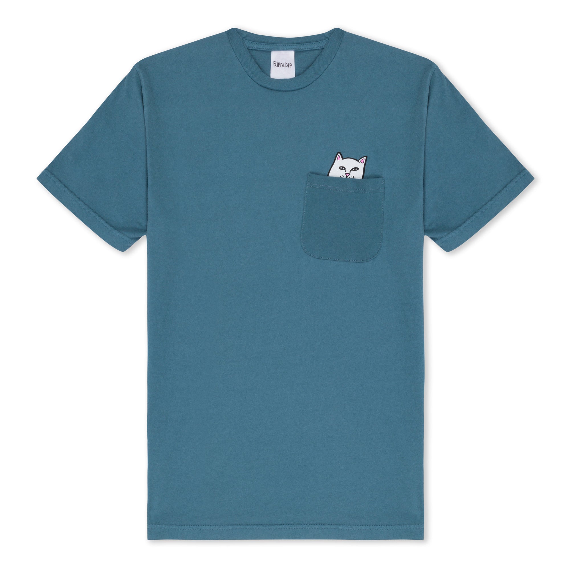 RIPNDIP Lord Nermal Peace Pocket Tee (Slate)