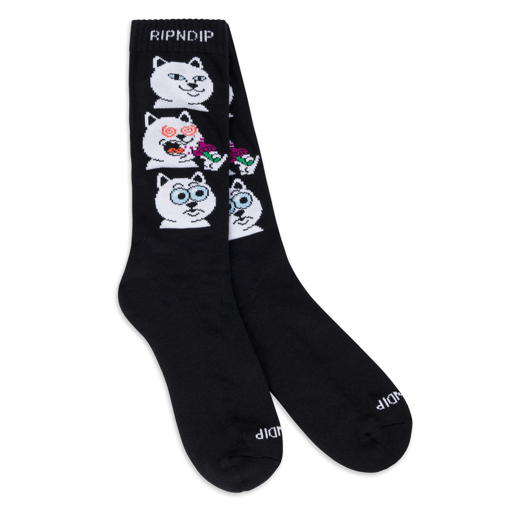 RIPNDIP Shroom Diet Socks (Black)