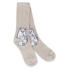 RIPNDIP Lord Nermal Socks (Warm Gray)