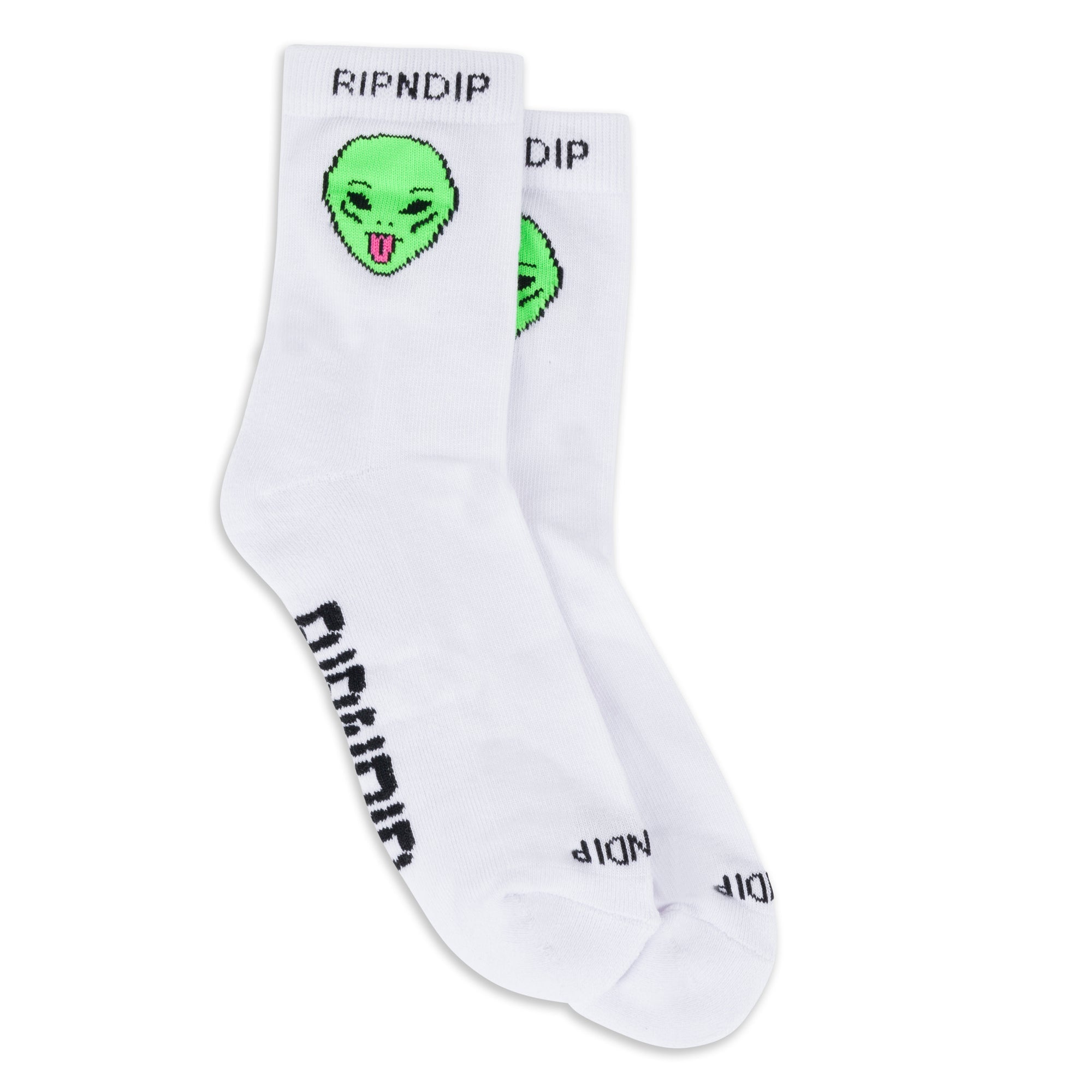 RIPNDIP We Out Here Mid Socks (White)