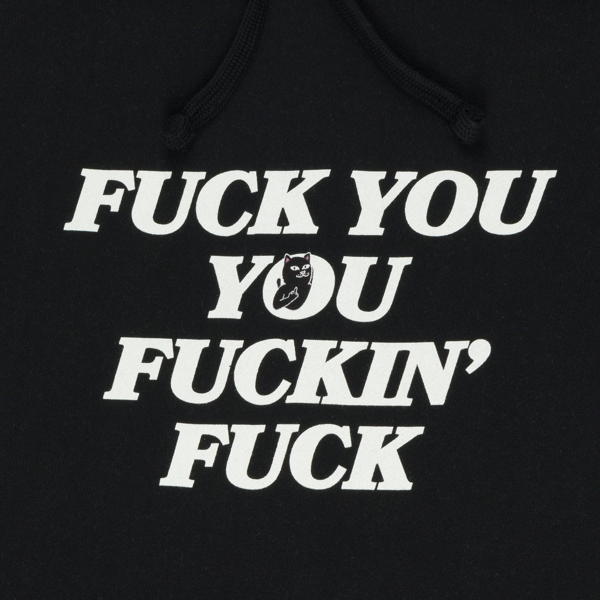 RIPNDIP Fuckin Fuck Cropped Hoodie (Black)
