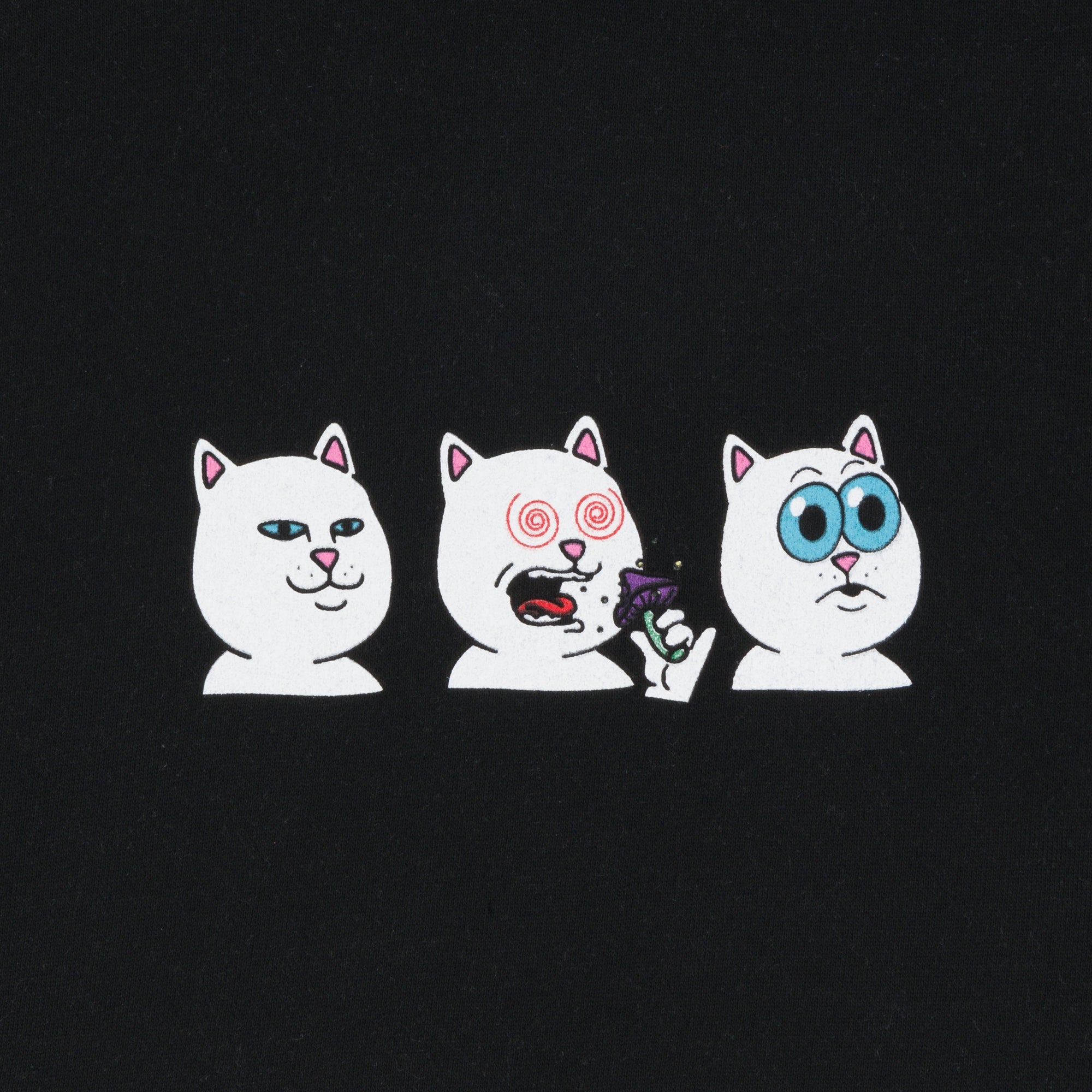 RIPNDIP Shroom Diet Cropped Hoodie (Black)