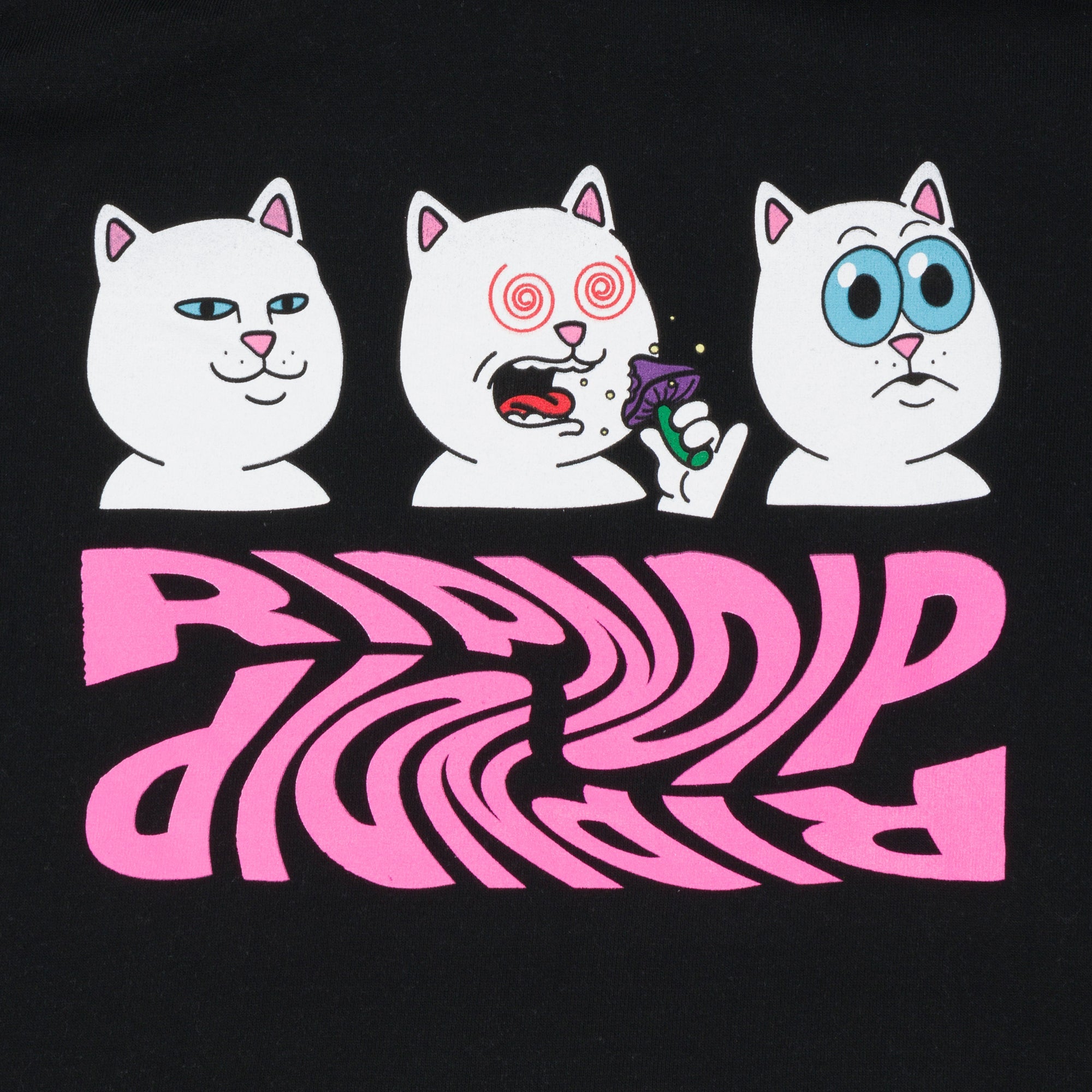 RIPNDIP Shroom Diet Cropped Hoodie (Black)