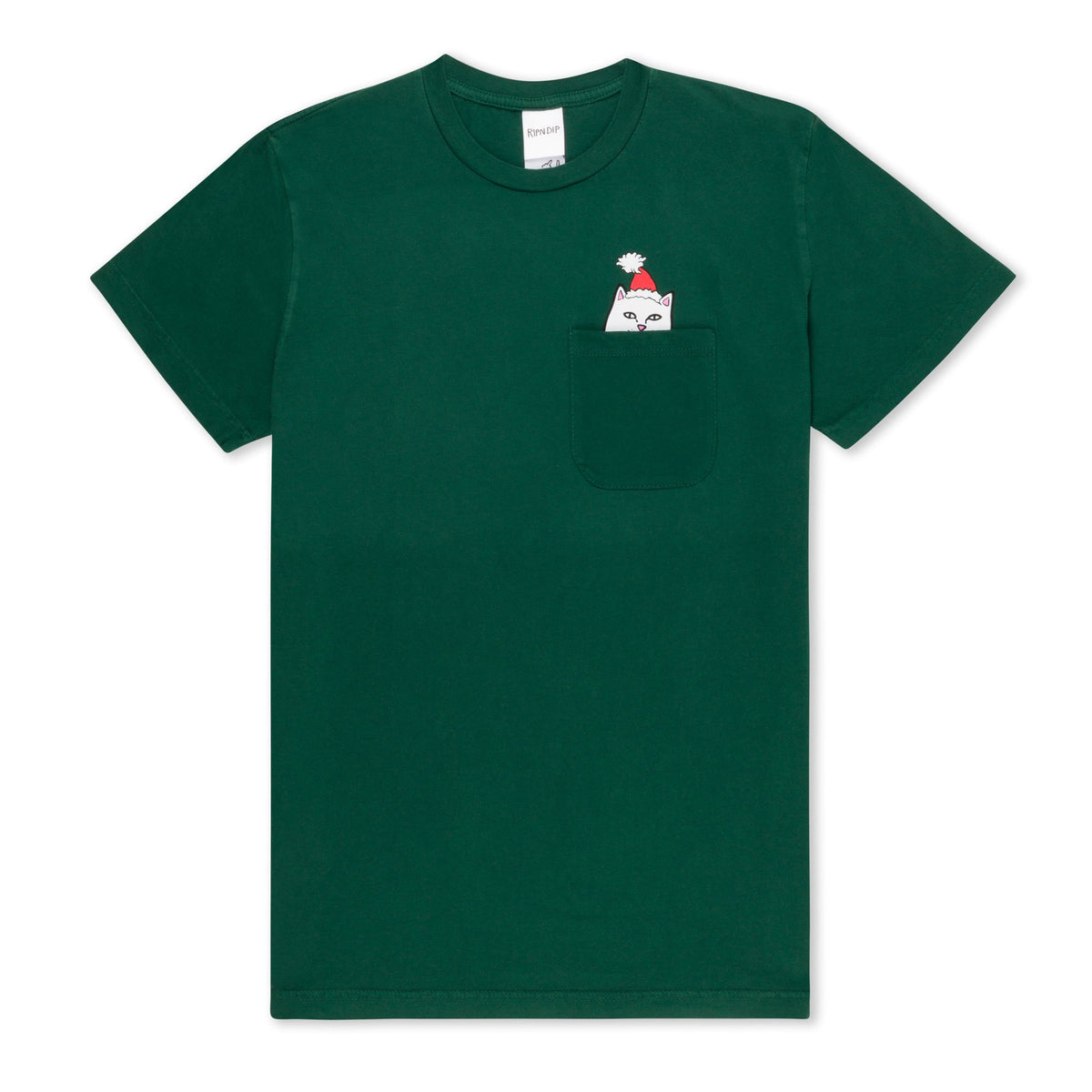 378728 Lord Santa Pocket Tee (Hunter Green)