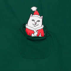 378728 Lord Santa Pocket Tee (Hunter Green)
