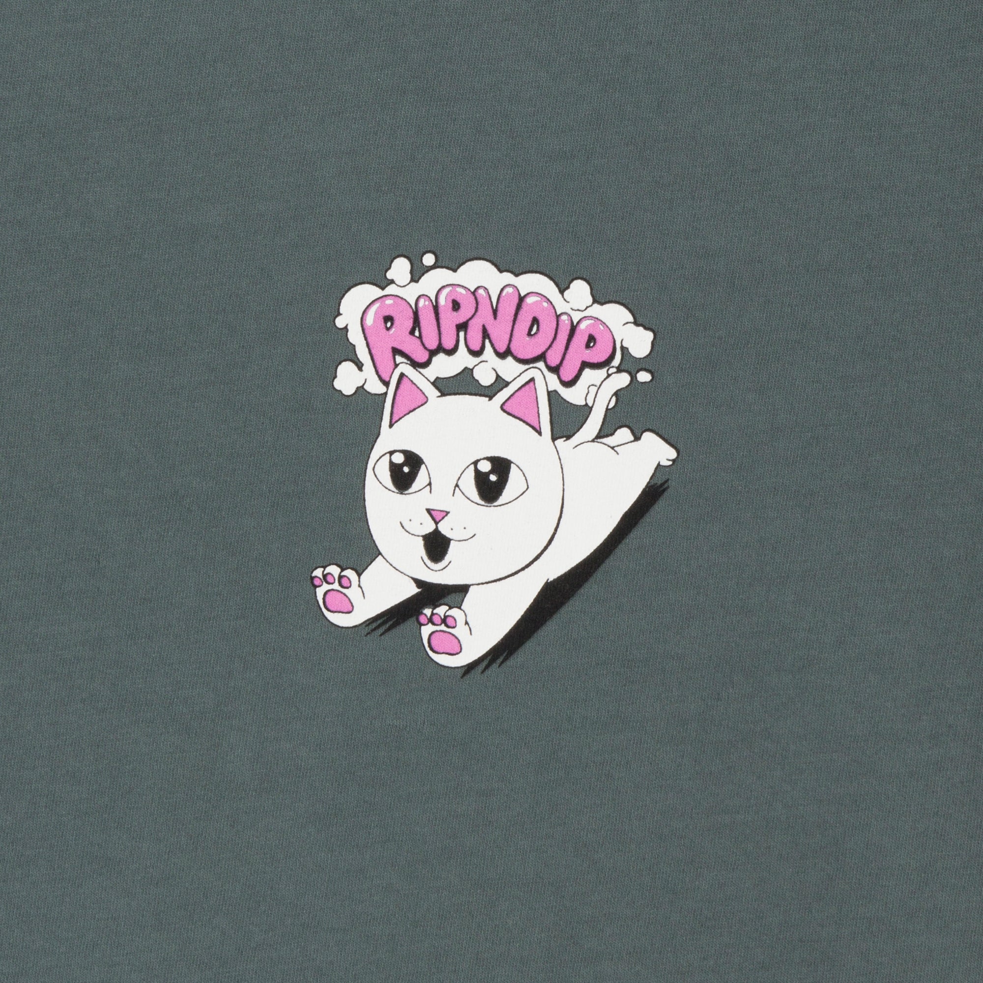 RIPNDIP Leaping Kitty Tee (Charcoal)