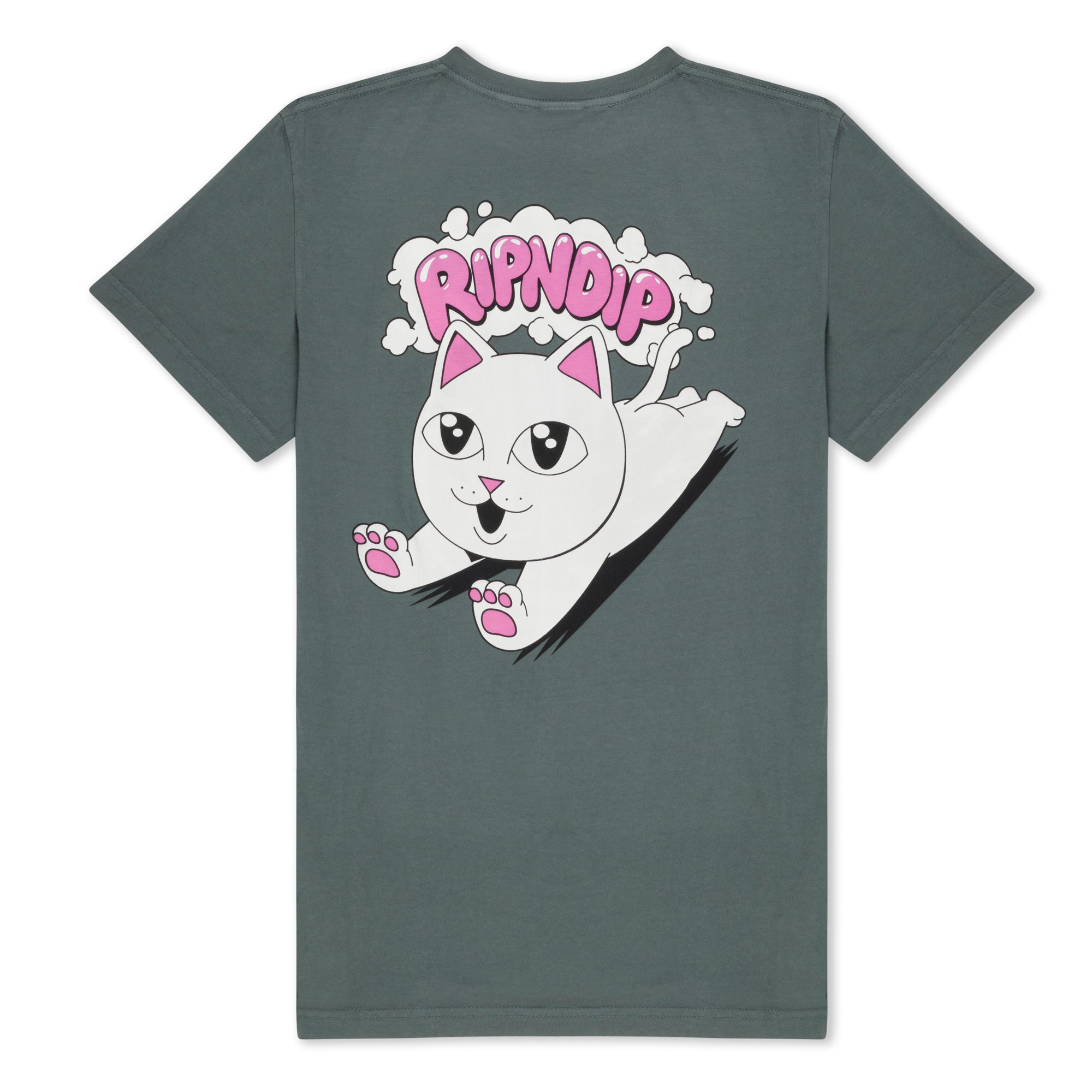 RIPNDIP Leaping Kitty Tee (Charcoal)