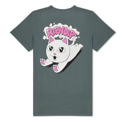 RIPNDIP Leaping Kitty Tee (Charcoal)