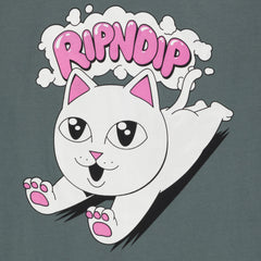 RIPNDIP Leaping Kitty Tee (Charcoal)