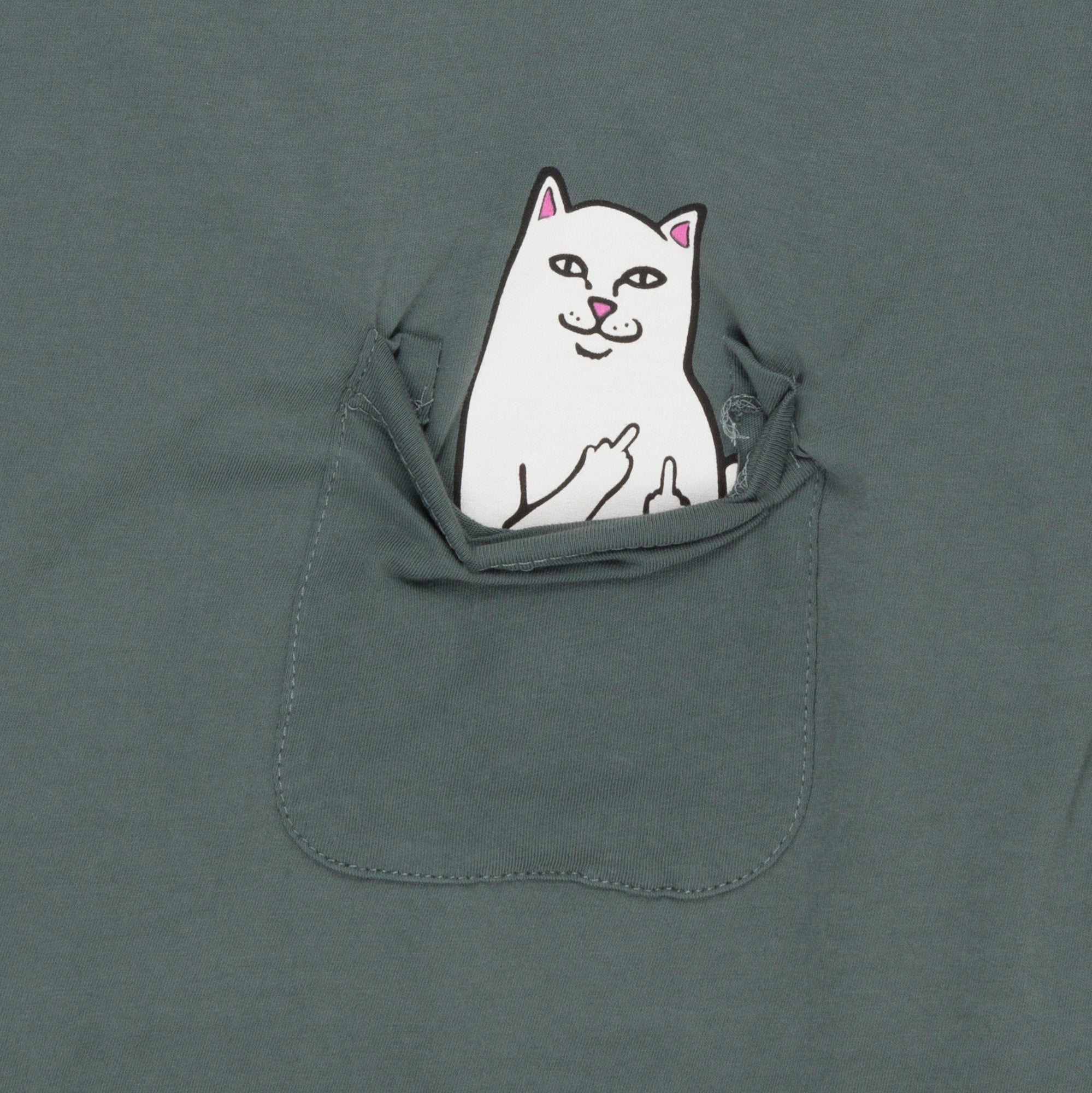 RIPNDIP Lord Nermal Cropped Pocket Long Sleeve (Charcoal)