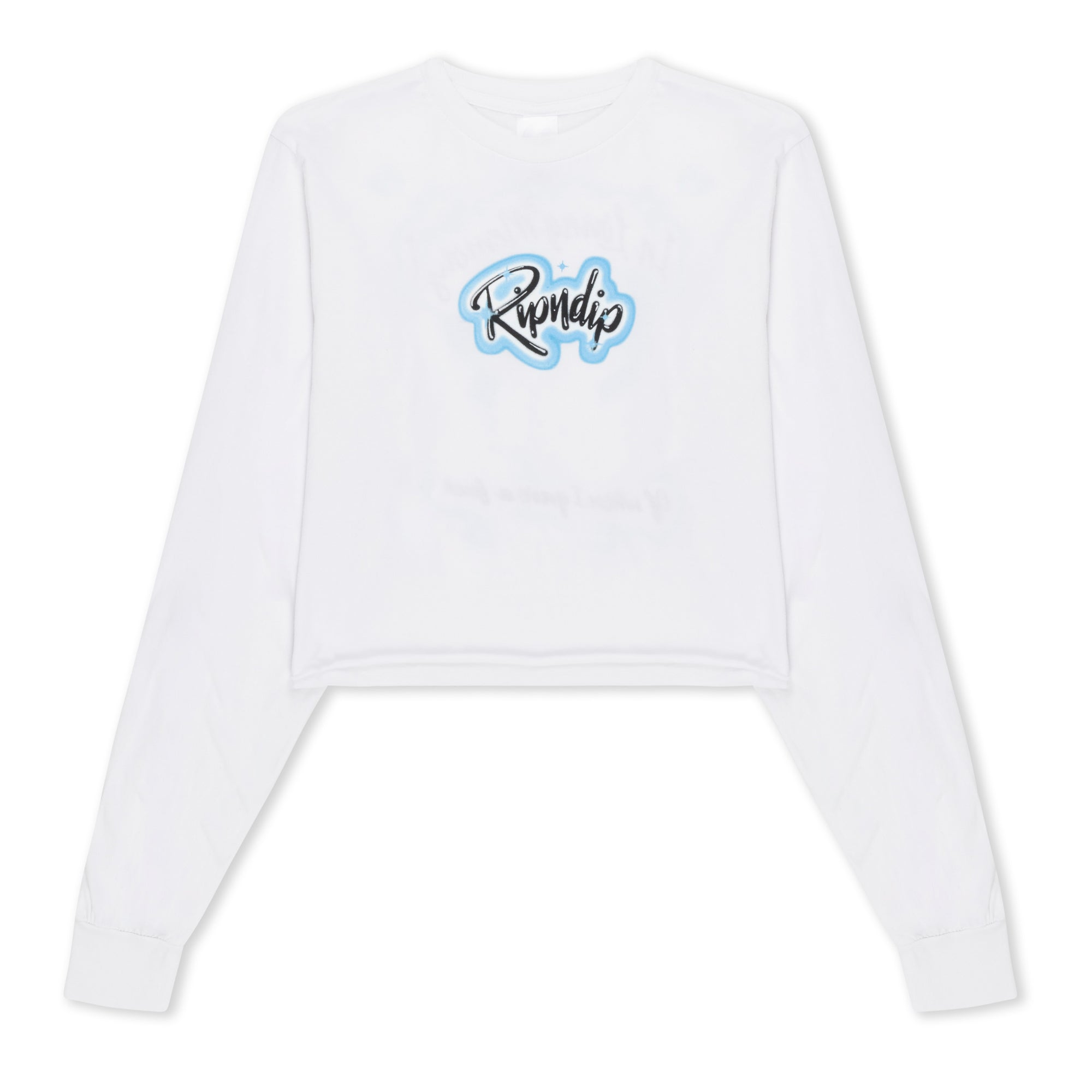 RIPNDIP In Loving Memory Cropped Long Sleeve (White)