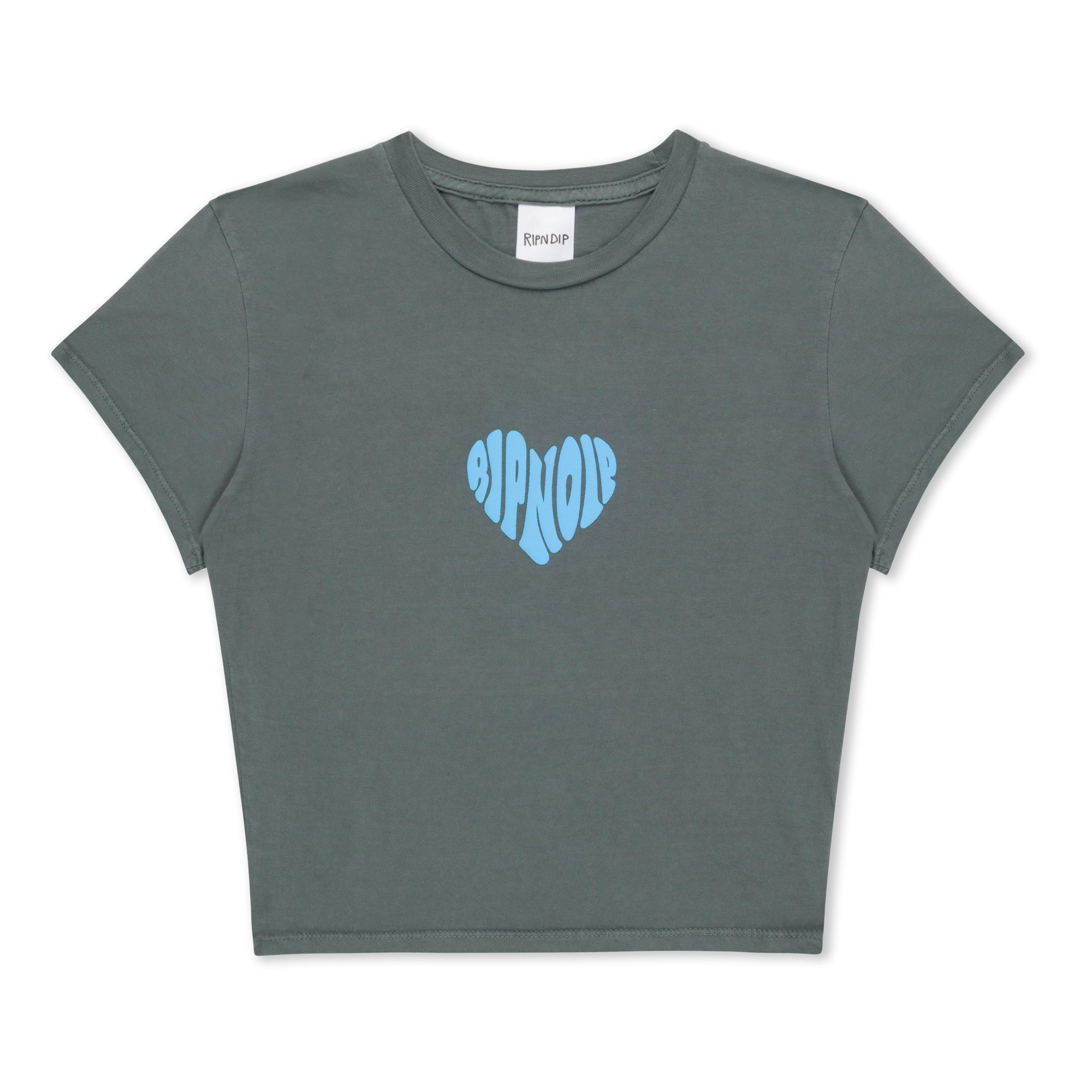 RIPNDIP Ripnlove Cropped Baby Tee (Charcoal)