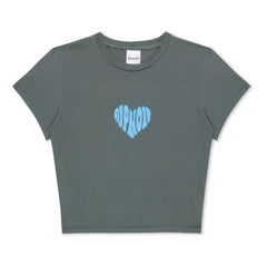 RIPNDIP Ripnlove Cropped Baby Tee (Charcoal)