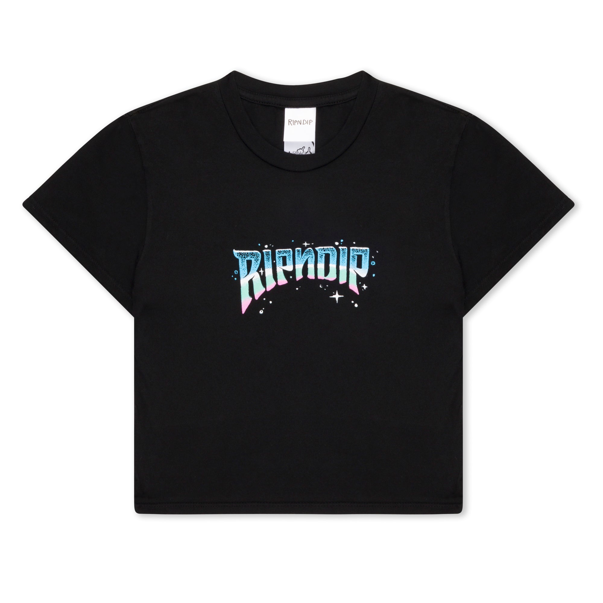 RIPNDIP Superstar Cropped Baby Tee (Black)