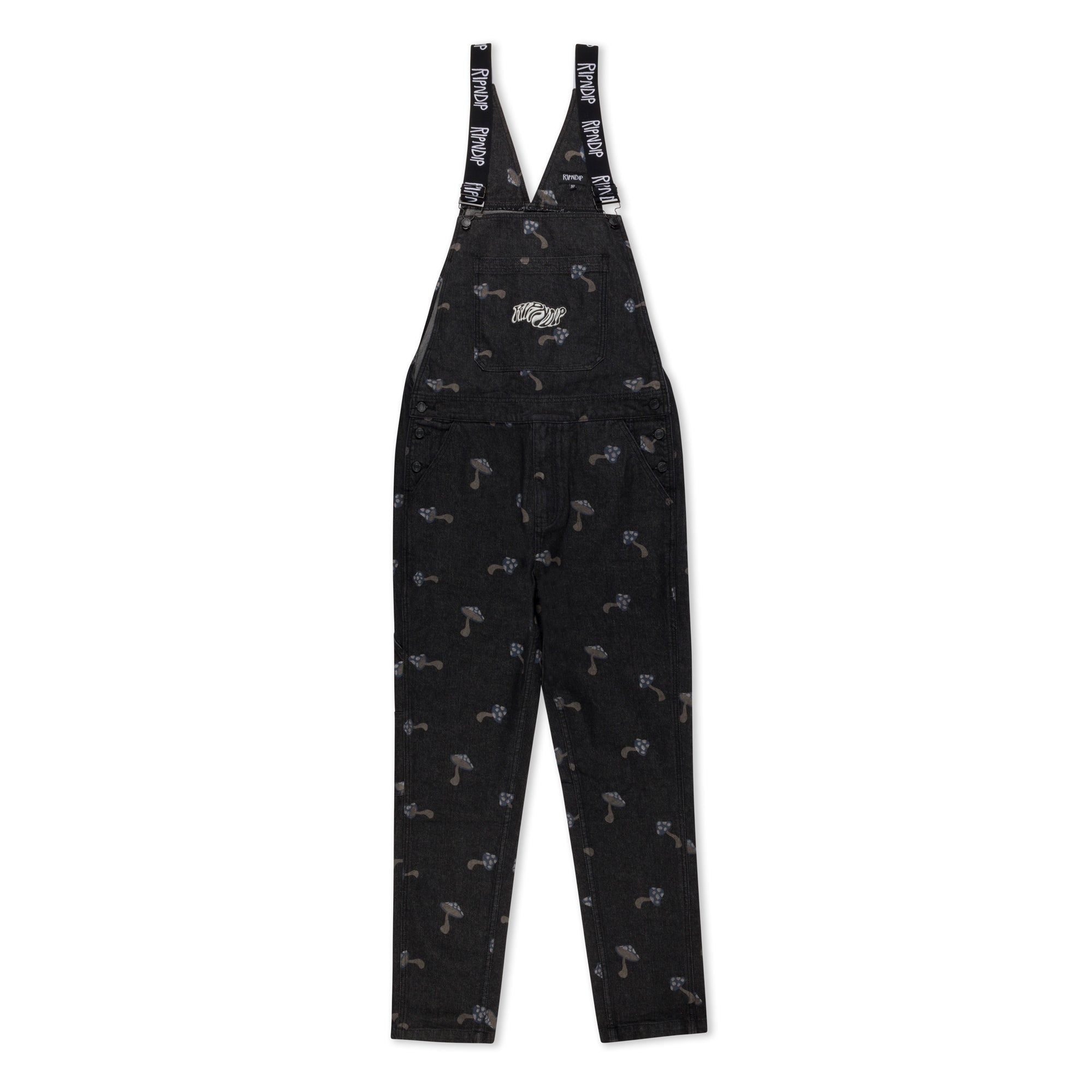 RIPNDIP Euphoria Denim Overalls (Black)
