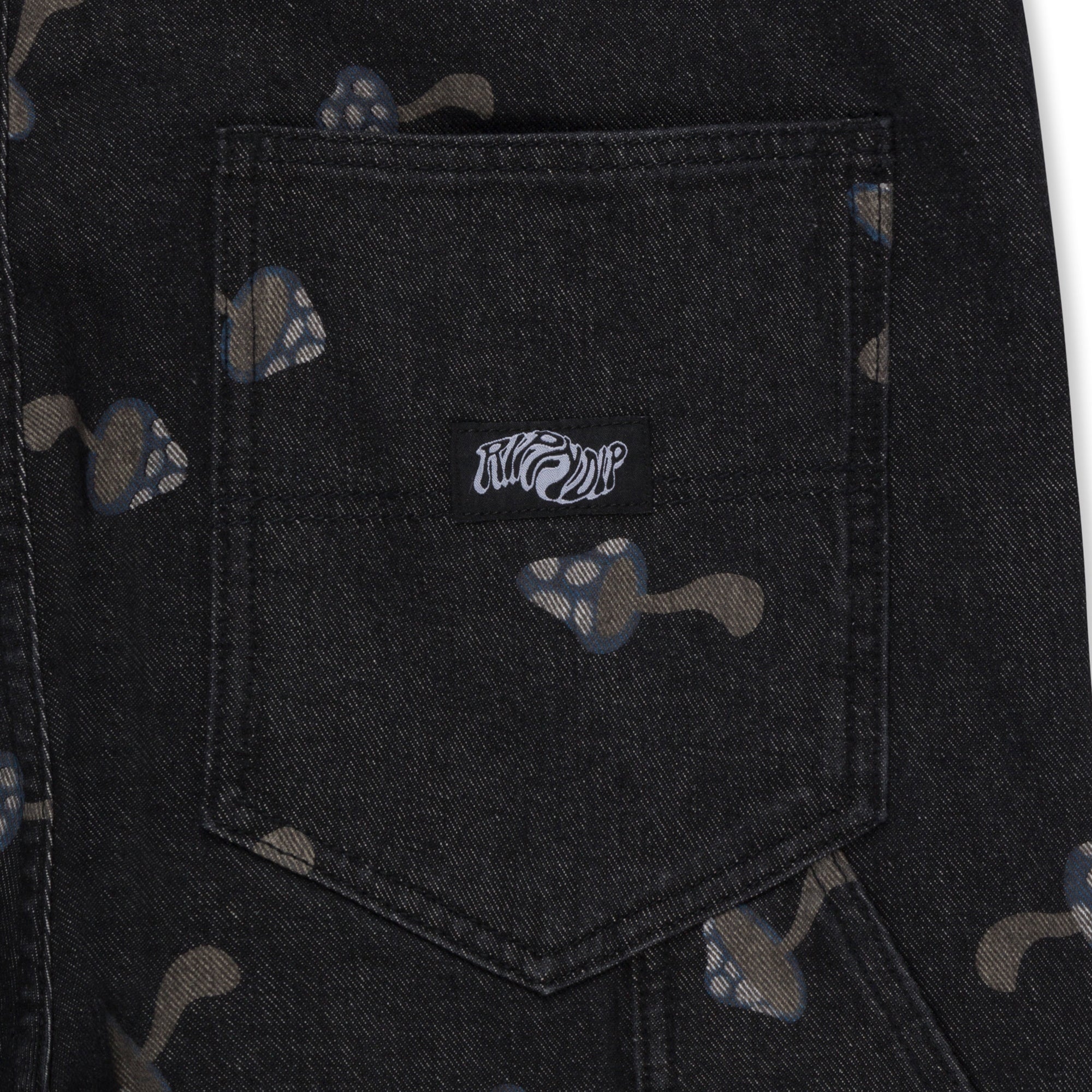 RIPNDIP Euphoria Denim Overalls (Black)