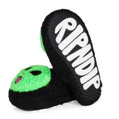 RIPNDIP Lord Alien Plush Face House Slippers (Black)