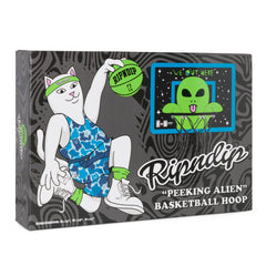 RIPNDIP Peeking Alien Hanging Basketball Set (Black/Blue)