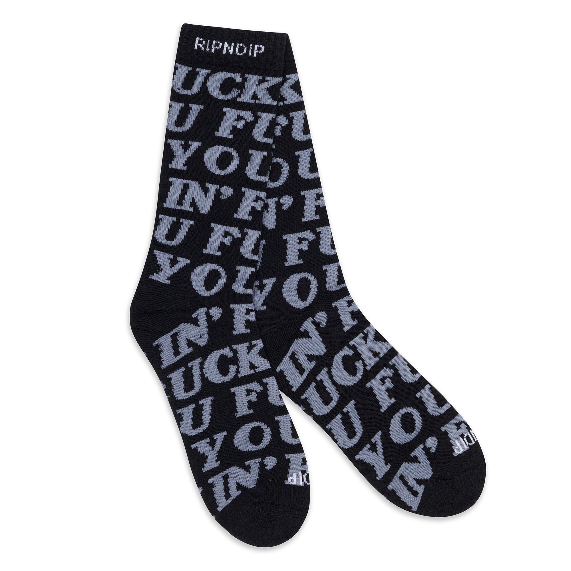 RIPNDIP Fuckin Fuck Socks (Black)