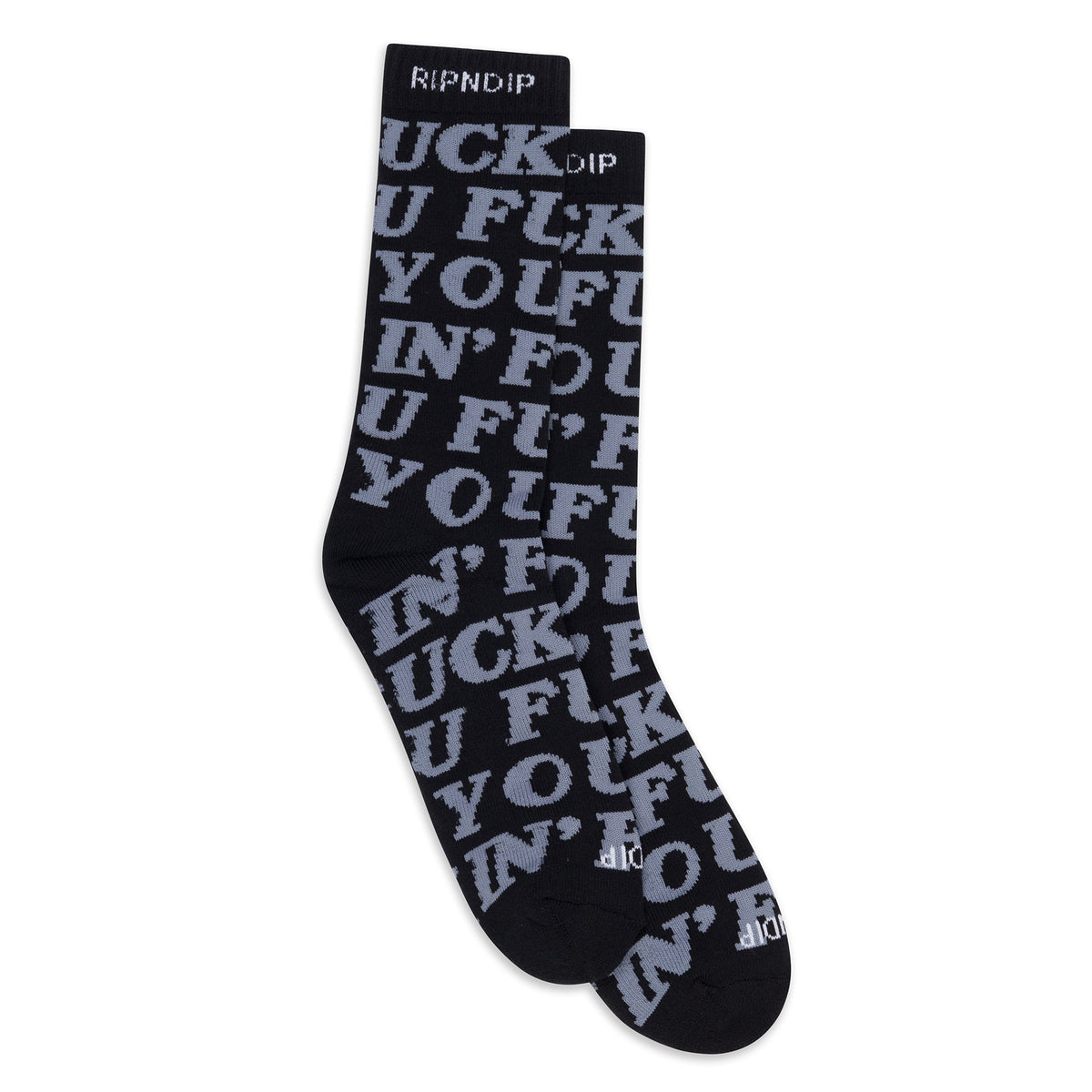 RIPNDIP Fuckin Fuck Socks (Black)