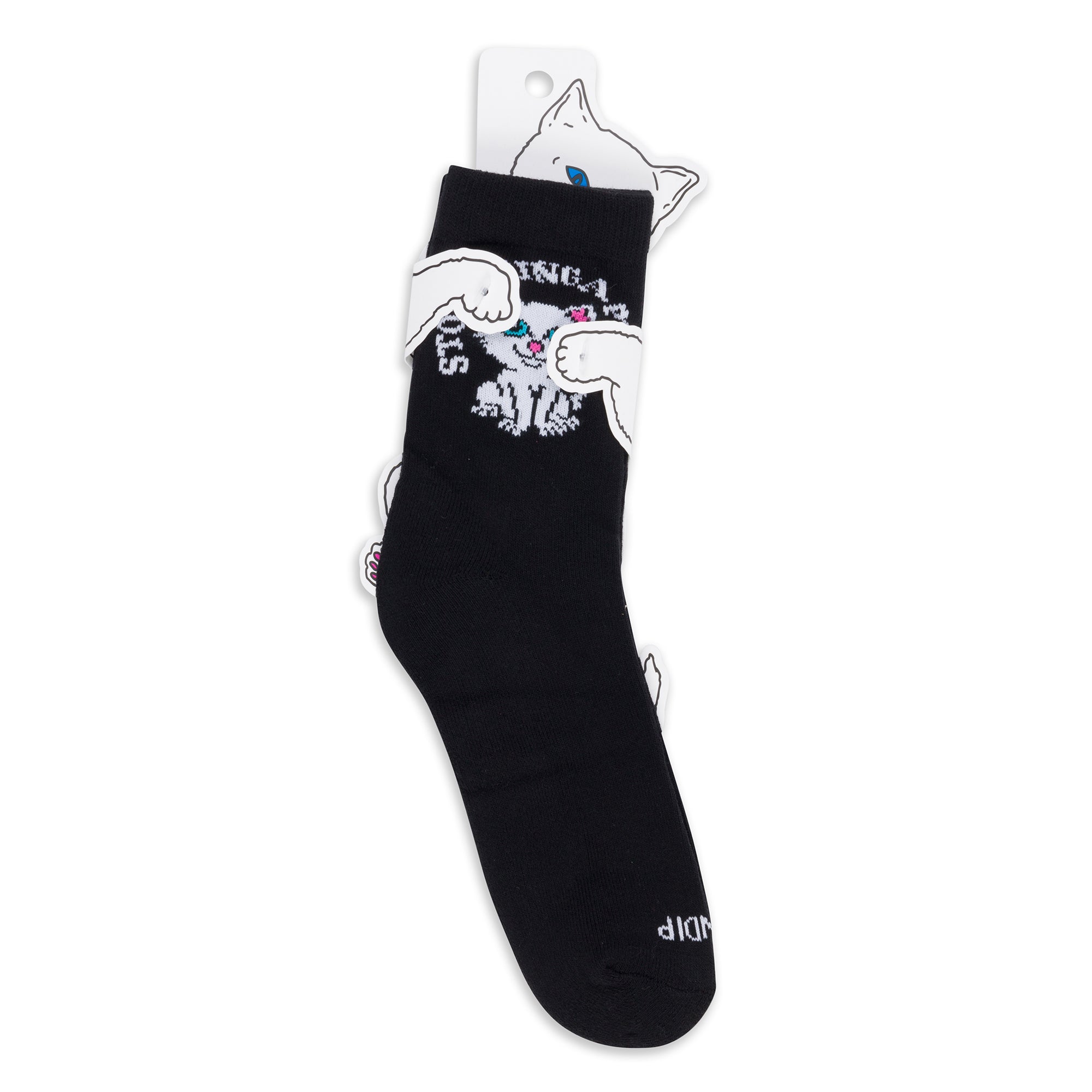 RIPNDIP Stop Being A Pussy Mid Socks (Black)