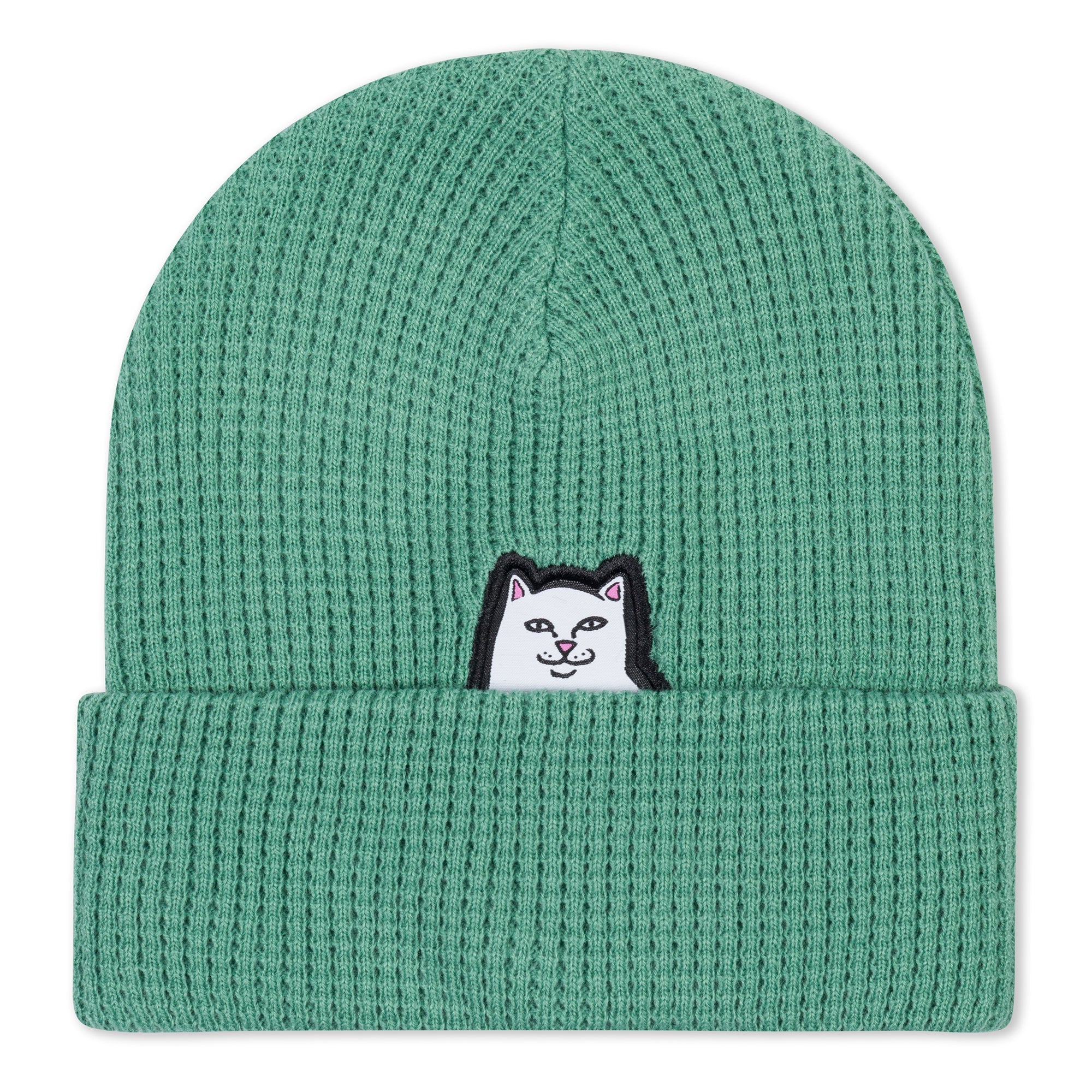 RIPNDIP Lord Nermal Waffle Beanie (Light Pine)