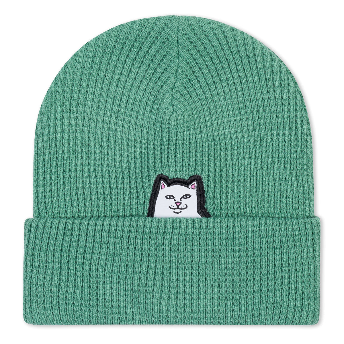RIPNDIP Lord Nermal Waffle Beanie (Light Pine)